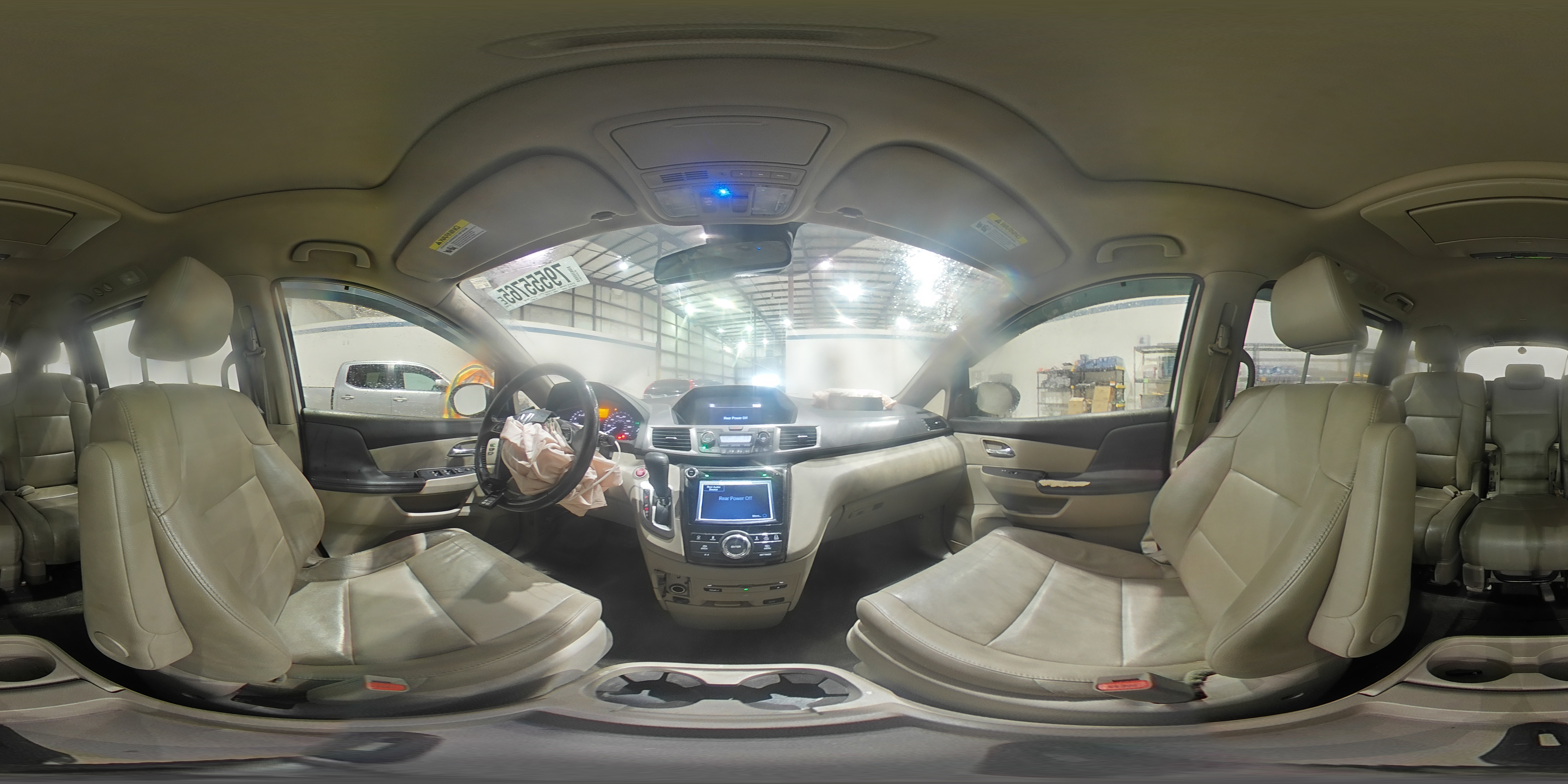 2014 Honda Odyssey Touring/touring Elite White vin: 5FNRL5H97EB093915