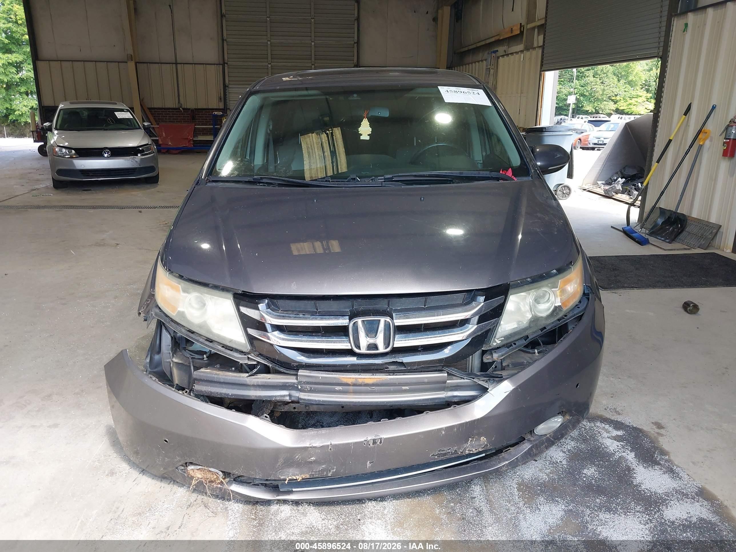 2015 Honda Odyssey Touring/touring Elite Gray vin: 5FNRL5H97FB015877