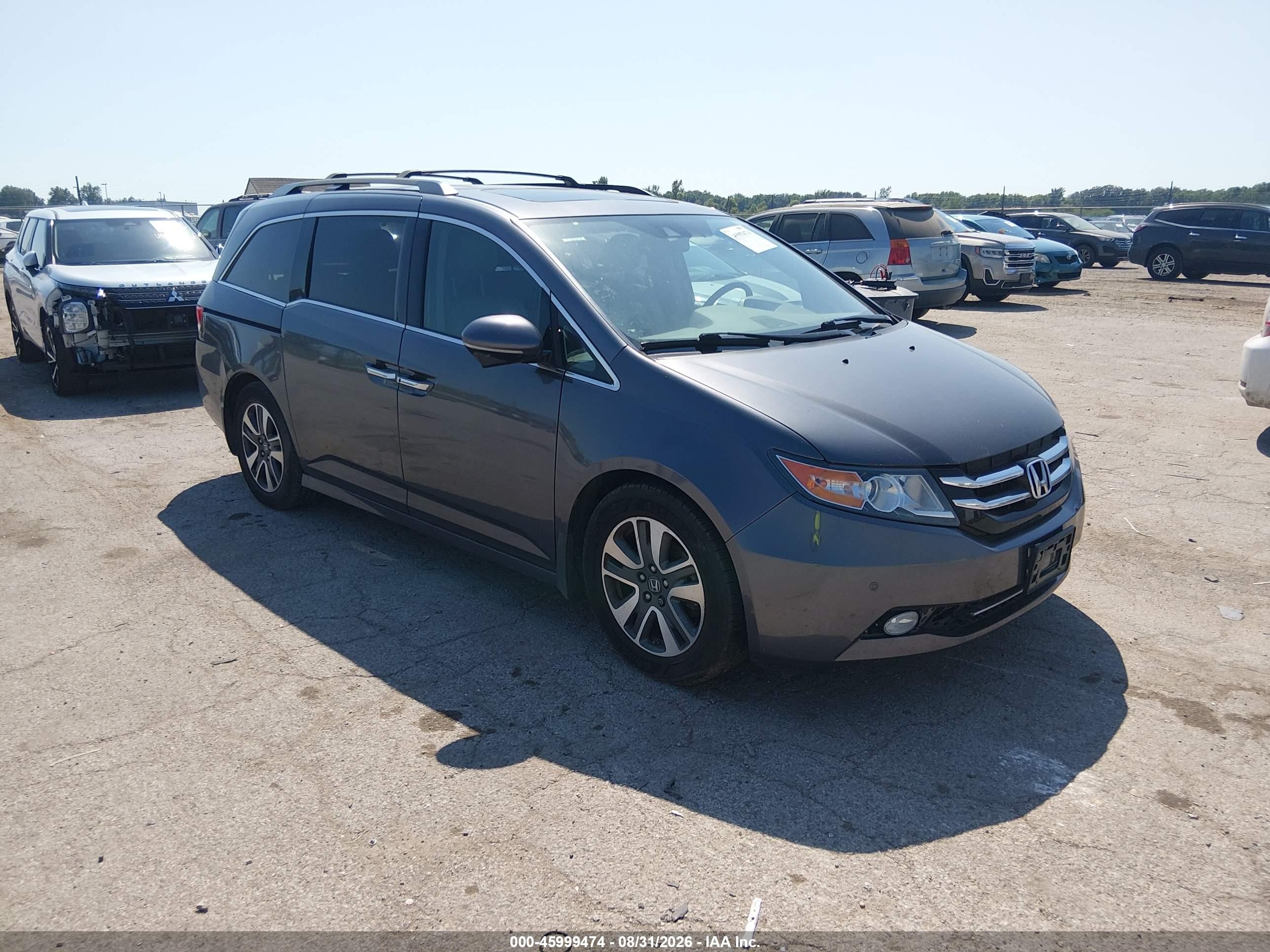 2015 Honda Odyssey Touring/touring Elite Серый vin: 5FNRL5H97FB022487