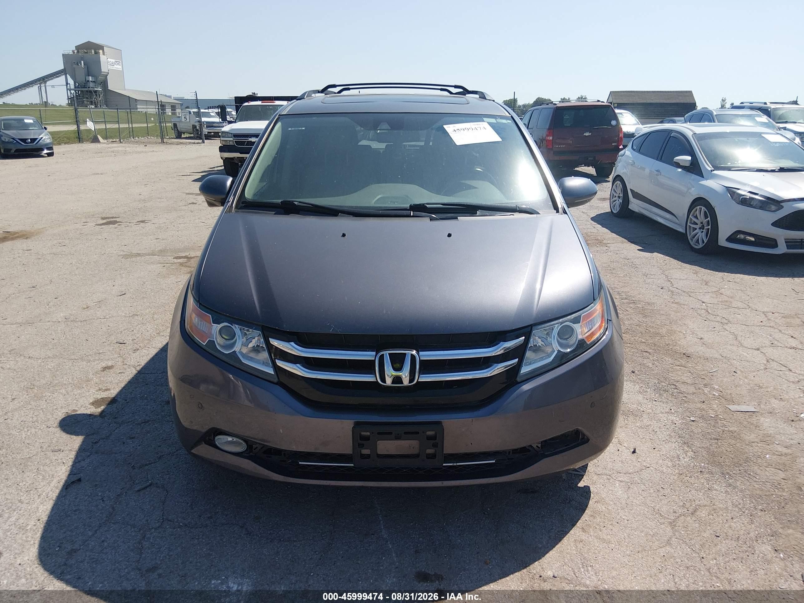 2015 Honda Odyssey Touring/touring Elite Gray vin: 5FNRL5H97FB022487