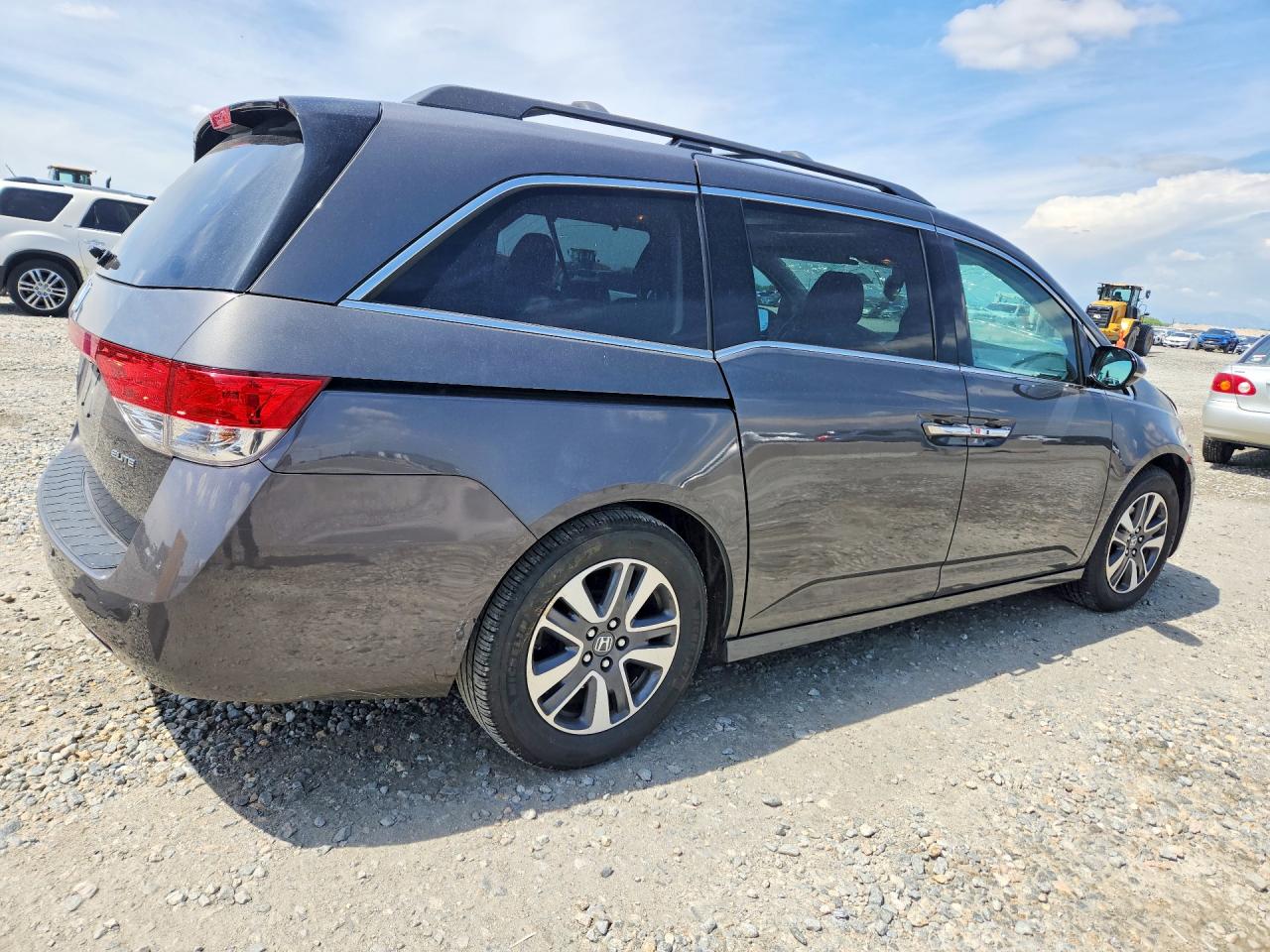 2015 Honda Odyssey Touring Gray vin: 5FNRL5H97FB090773