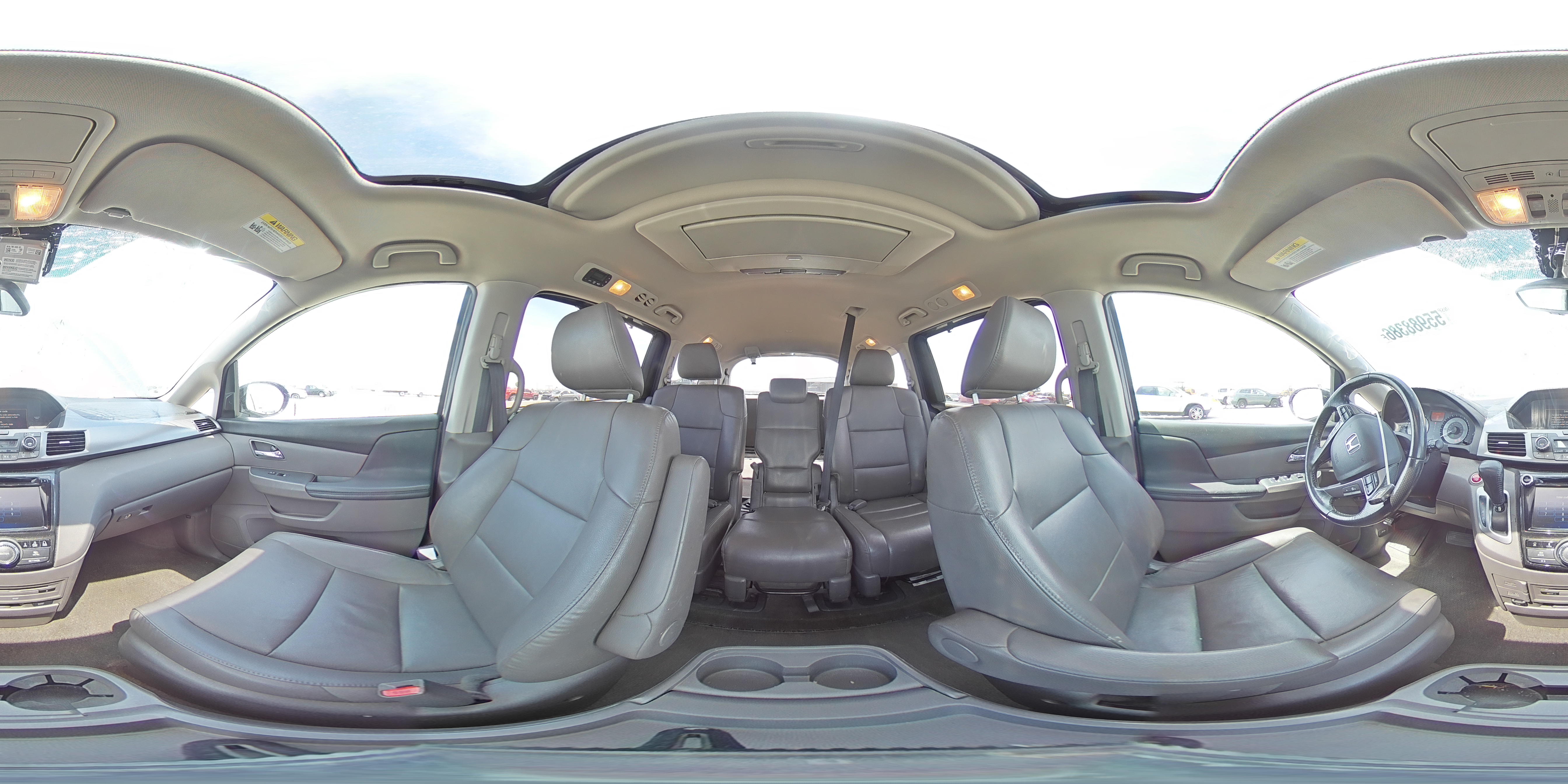 2015 Honda Odyssey Touring Gray vin: 5FNRL5H97FB090773