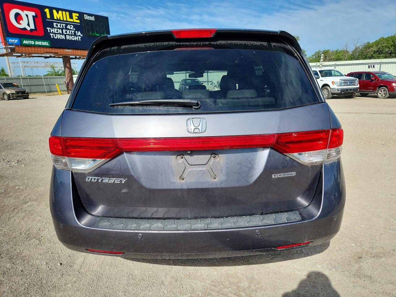 2015 Honda Odyssey Touring Gray vin: 5FNRL5H97FB093513