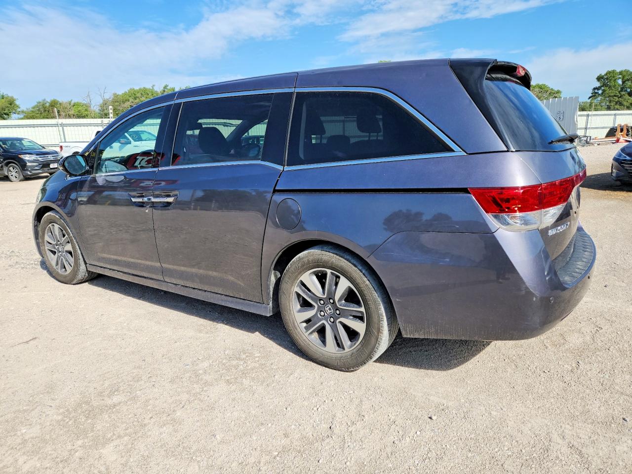 2015 Honda Odyssey Touring Gray vin: 5FNRL5H97FB093513
