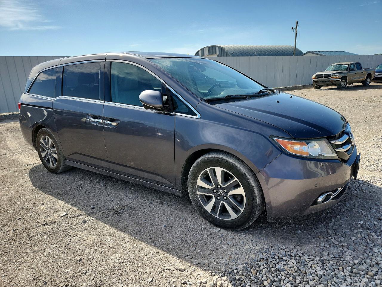 2015 Honda Odyssey Touring Gray vin: 5FNRL5H97FB093513