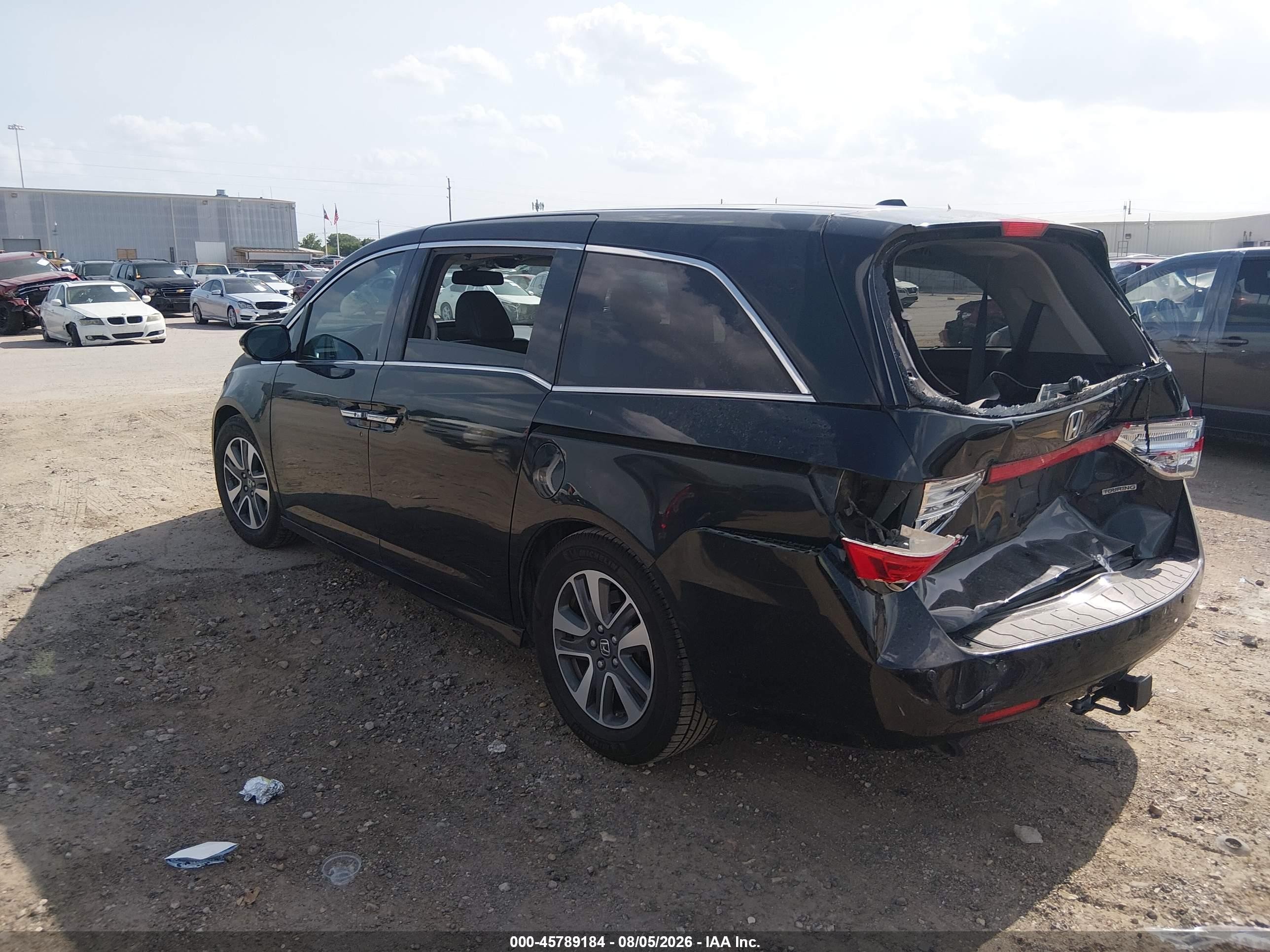 2016 Honda Odyssey Touring/touring Elite Black vin: 5FNRL5H97GB025116