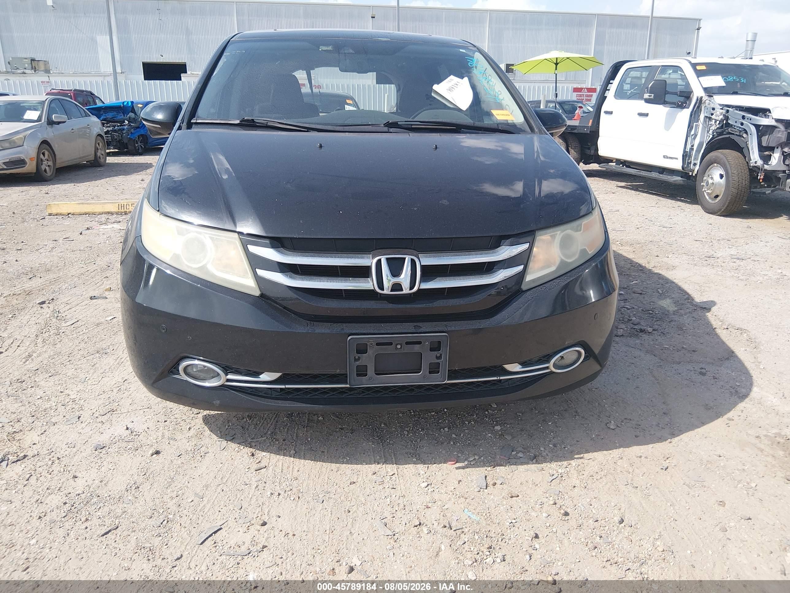 2016 Honda Odyssey Touring/touring Elite Black vin: 5FNRL5H97GB025116
