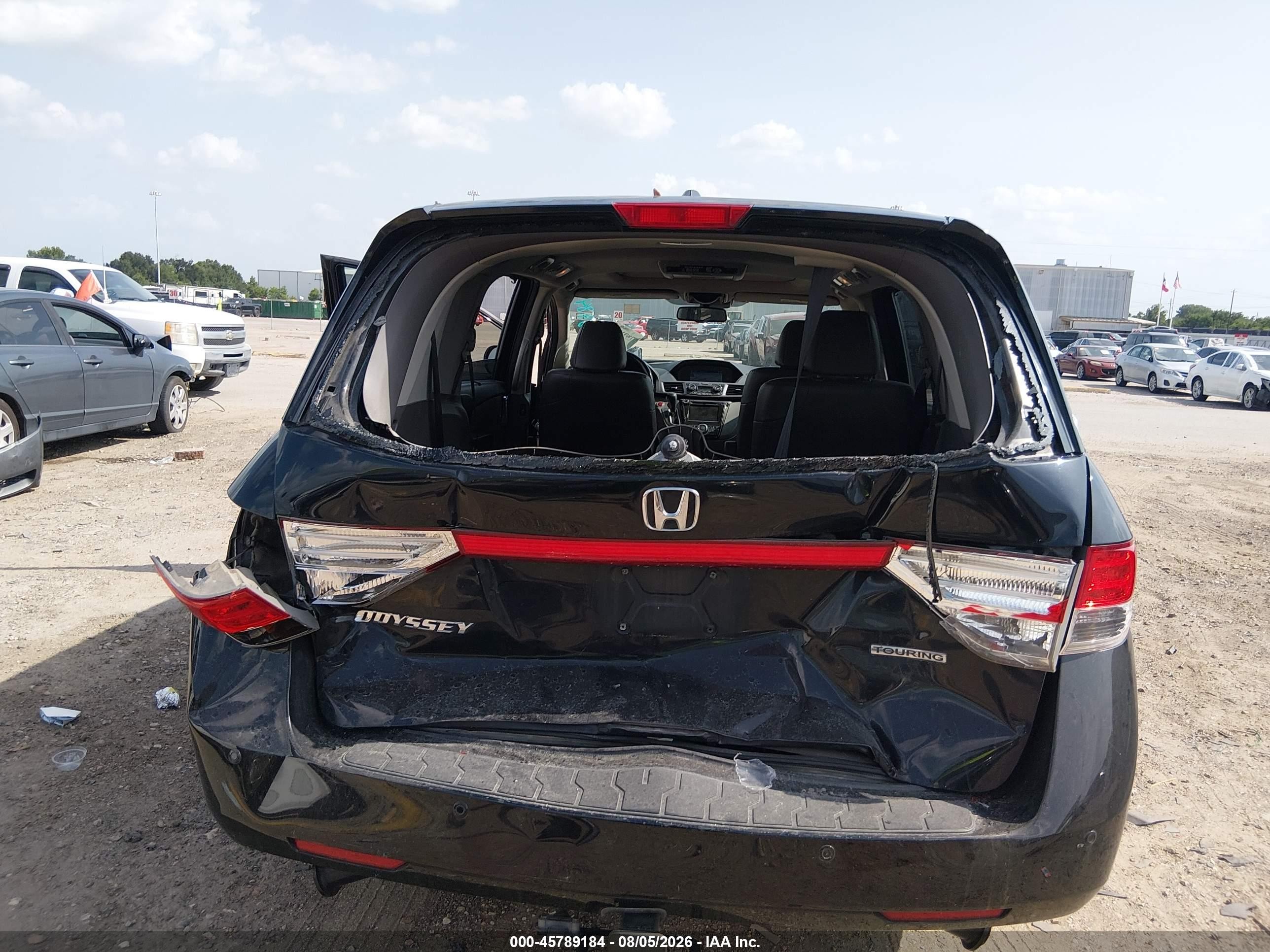 2016 Honda Odyssey Touring/touring Elite Black vin: 5FNRL5H97GB025116