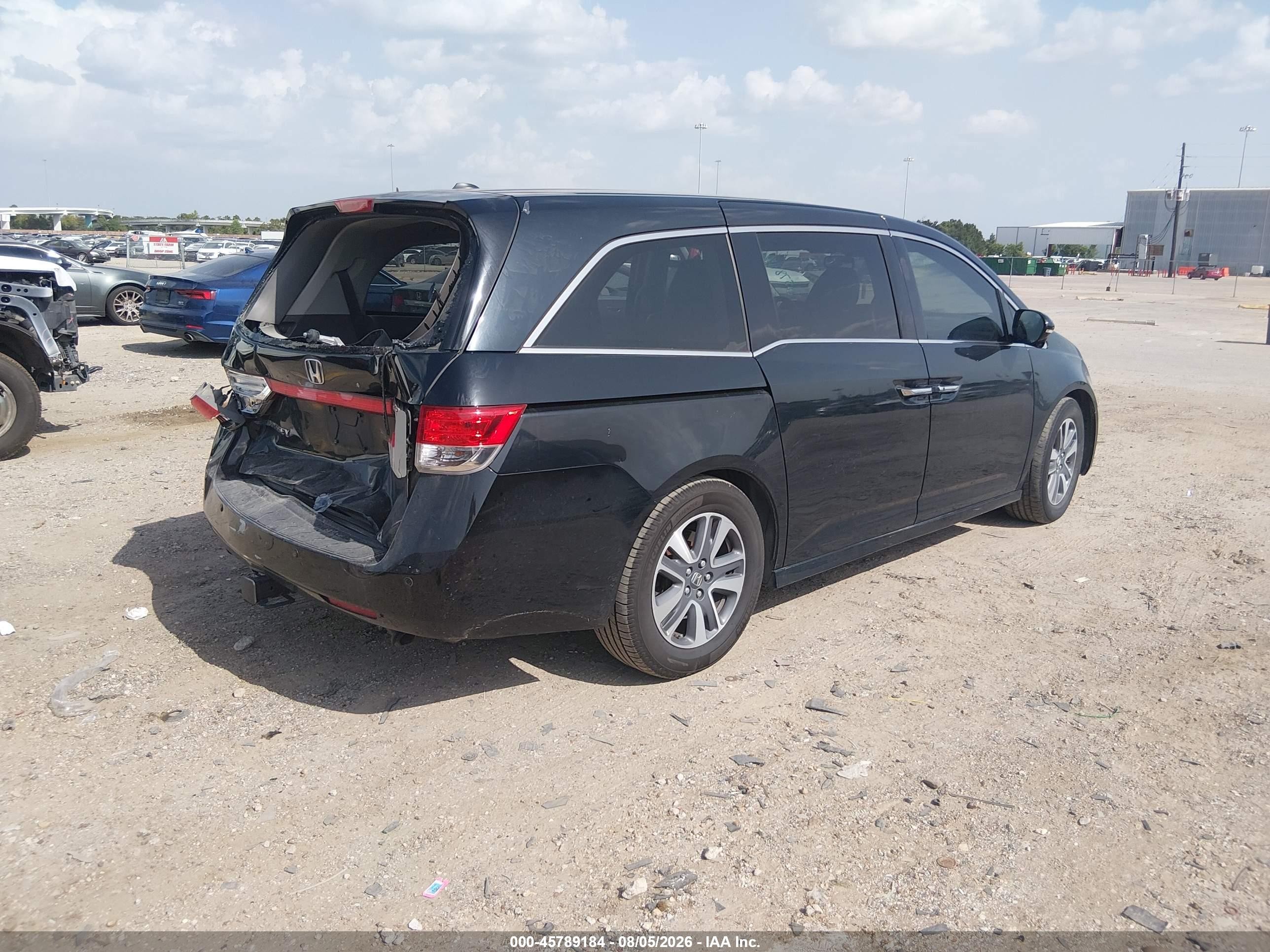 2016 Honda Odyssey Touring/touring Elite Black vin: 5FNRL5H97GB025116