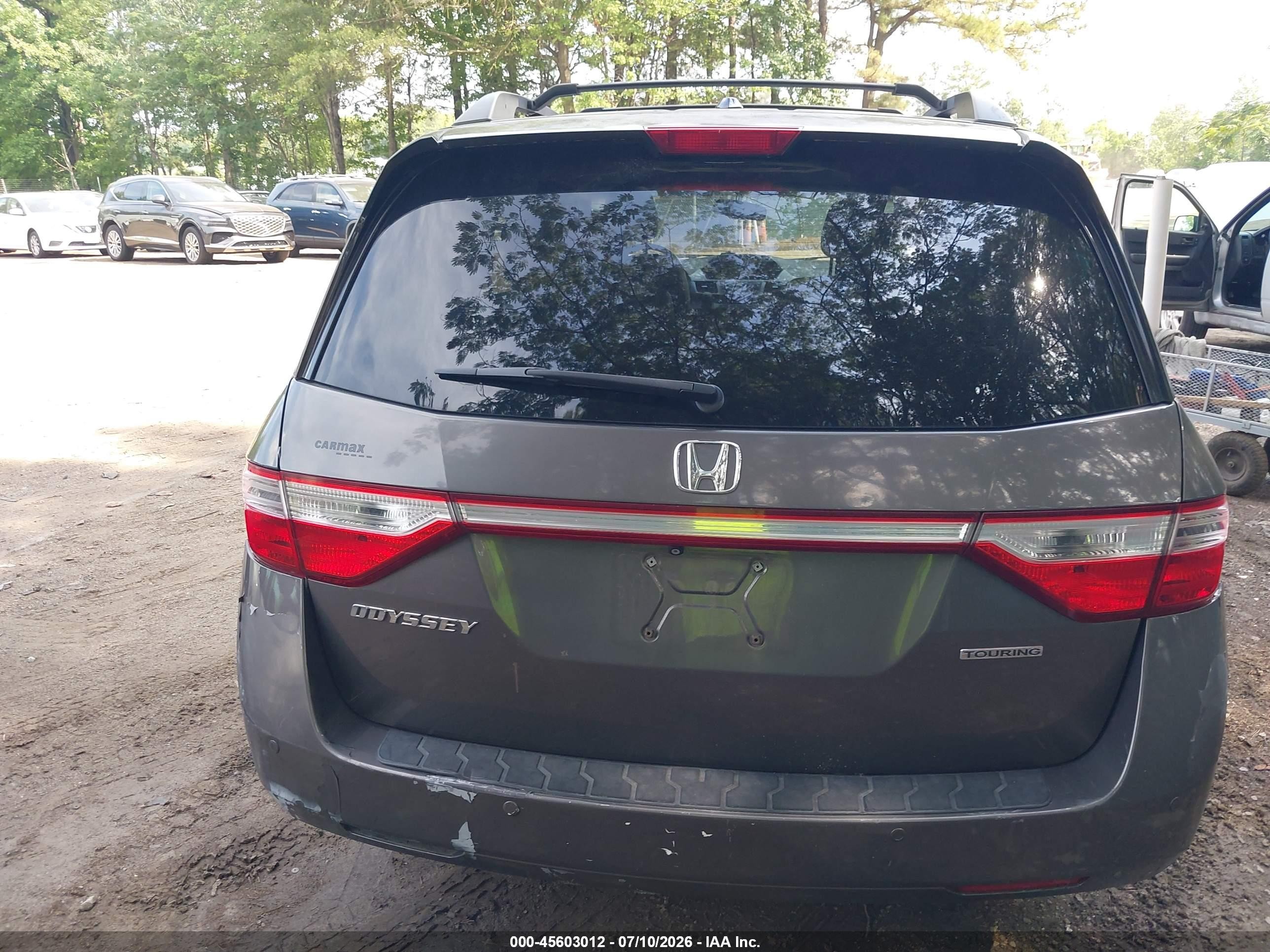 2011 Honda Odyssey Touring/touring Elite Gray vin: 5FNRL5H98BB008821