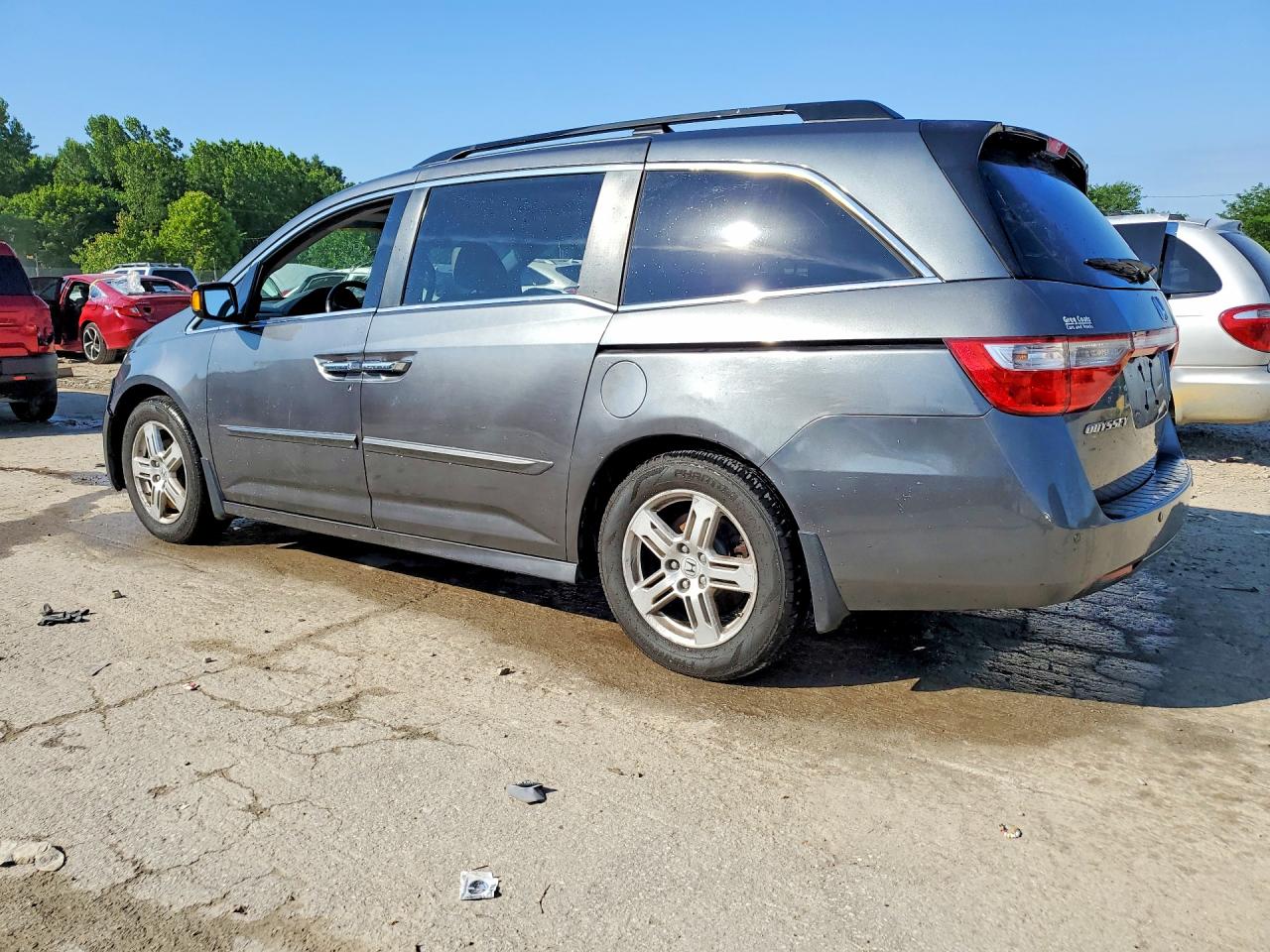 2011 Honda Odyssey Touring/touring Elite Серый vin: 5FNRL5H98BB009290