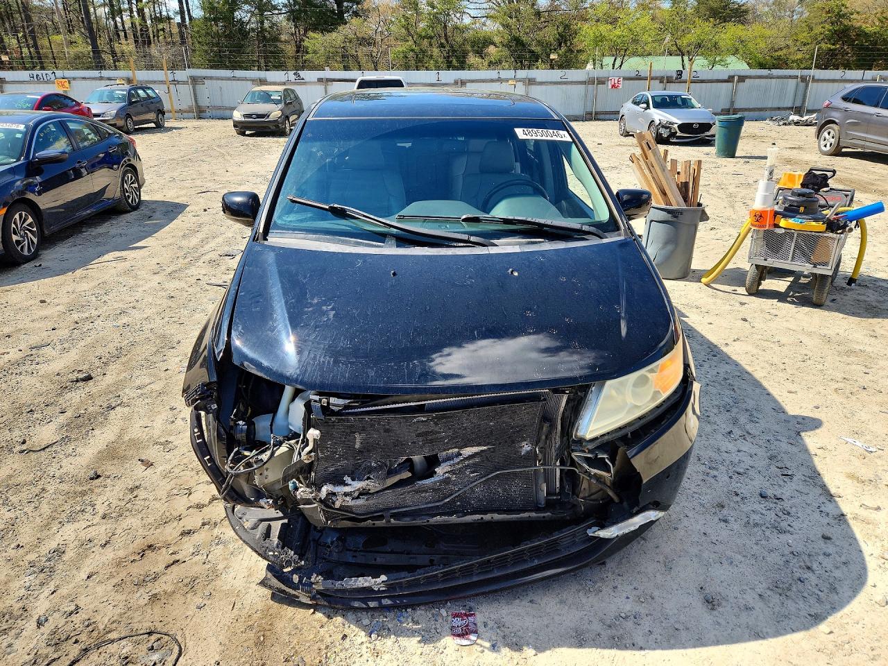 2011 Honda Odyssey Touring Черный vin: 5FNRL5H98BB027787