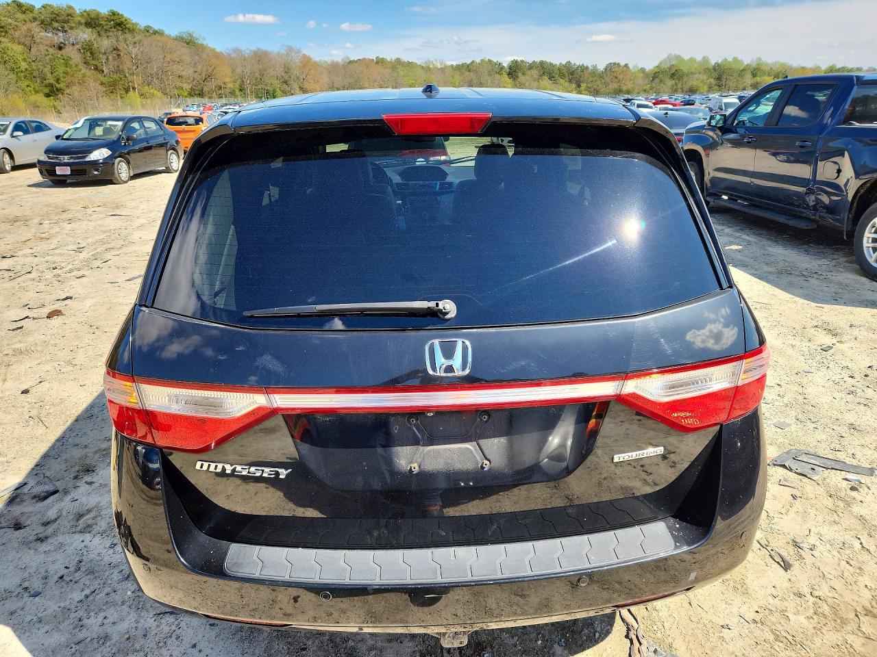 2011 Honda Odyssey Touring Черный vin: 5FNRL5H98BB027787