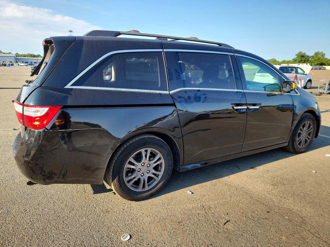 2011 Honda Odyssey Touring Black vin: 5FNRL5H98BB084779