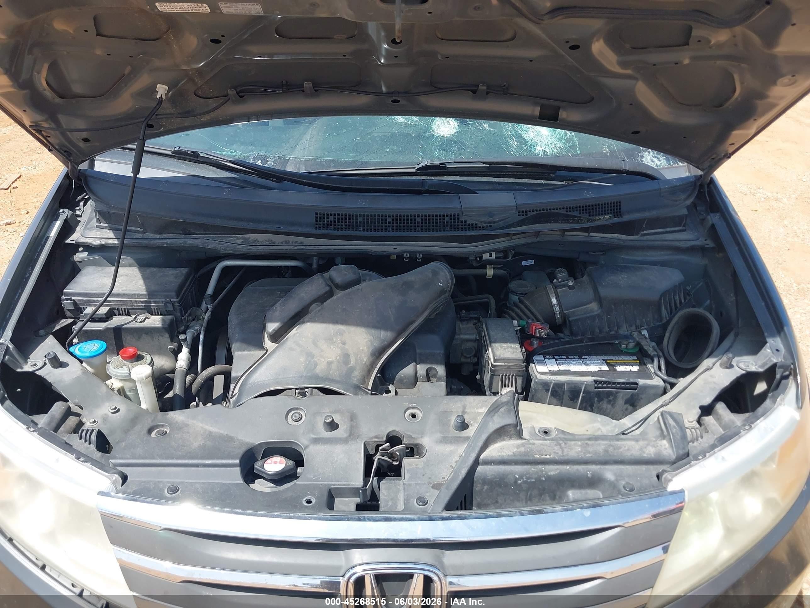 2012 Honda Odyssey Touring/touring Elite Gray vin: 5FNRL5H98CB006472