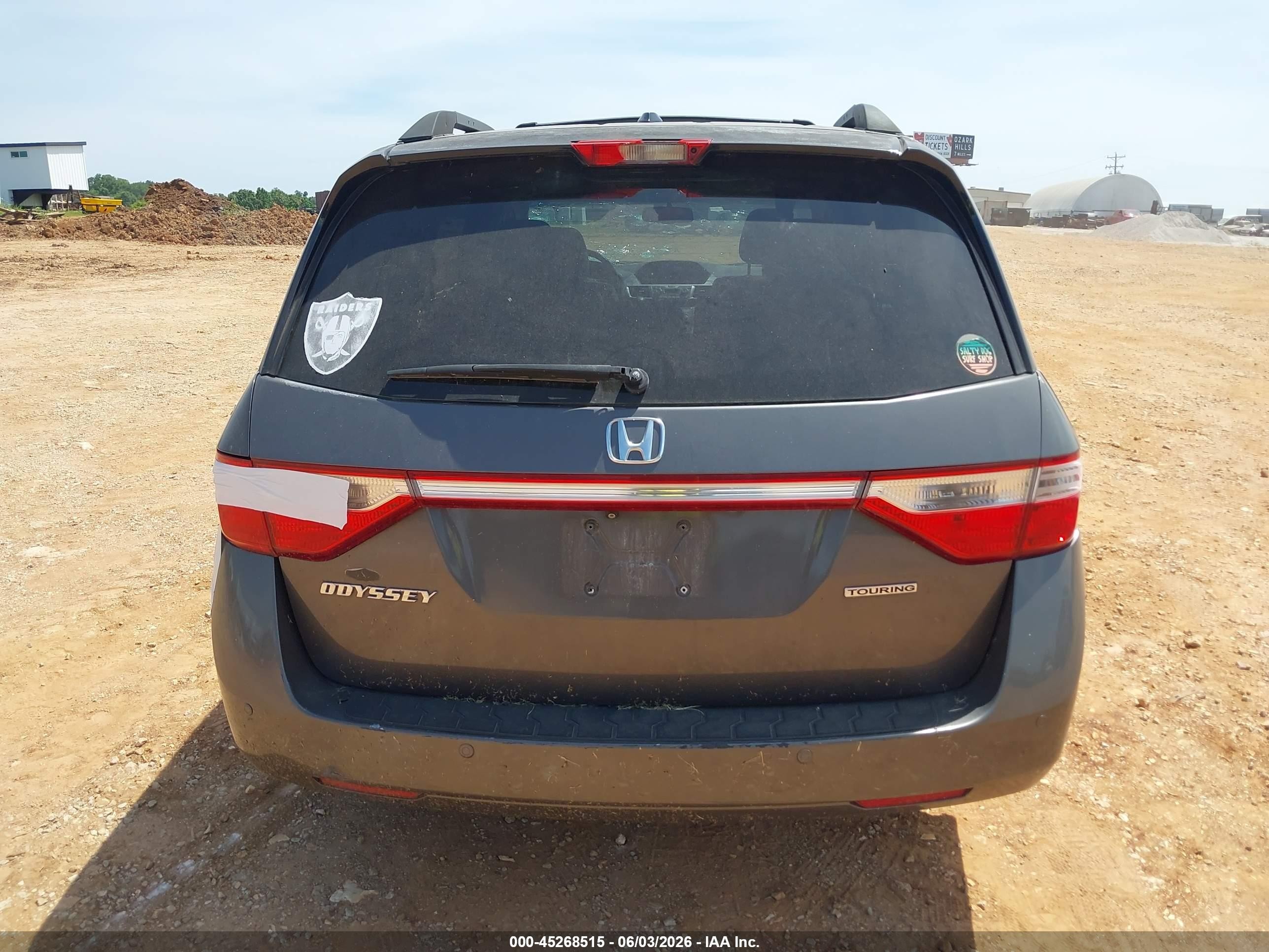2012 Honda Odyssey Touring/touring Elite Gray vin: 5FNRL5H98CB006472