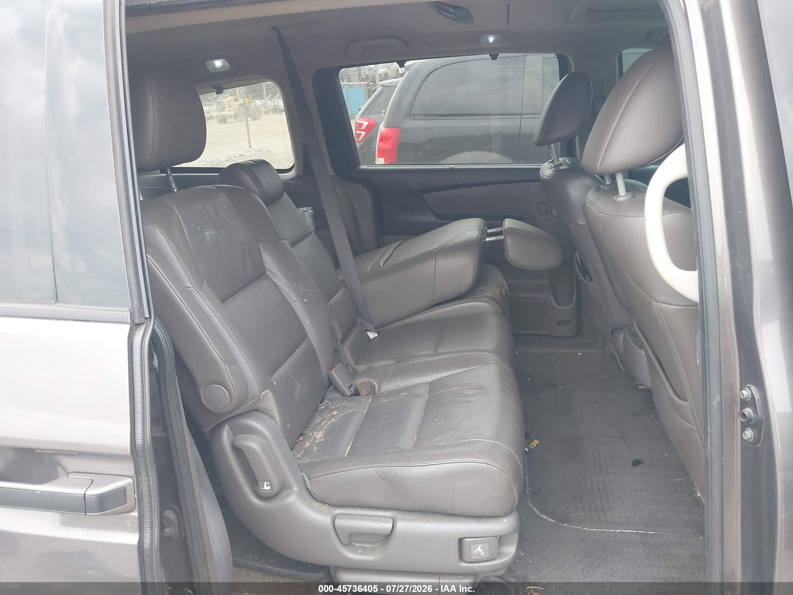 2012 Honda Odyssey Touring/touring Elite Gray vin: 5FNRL5H98CB032540