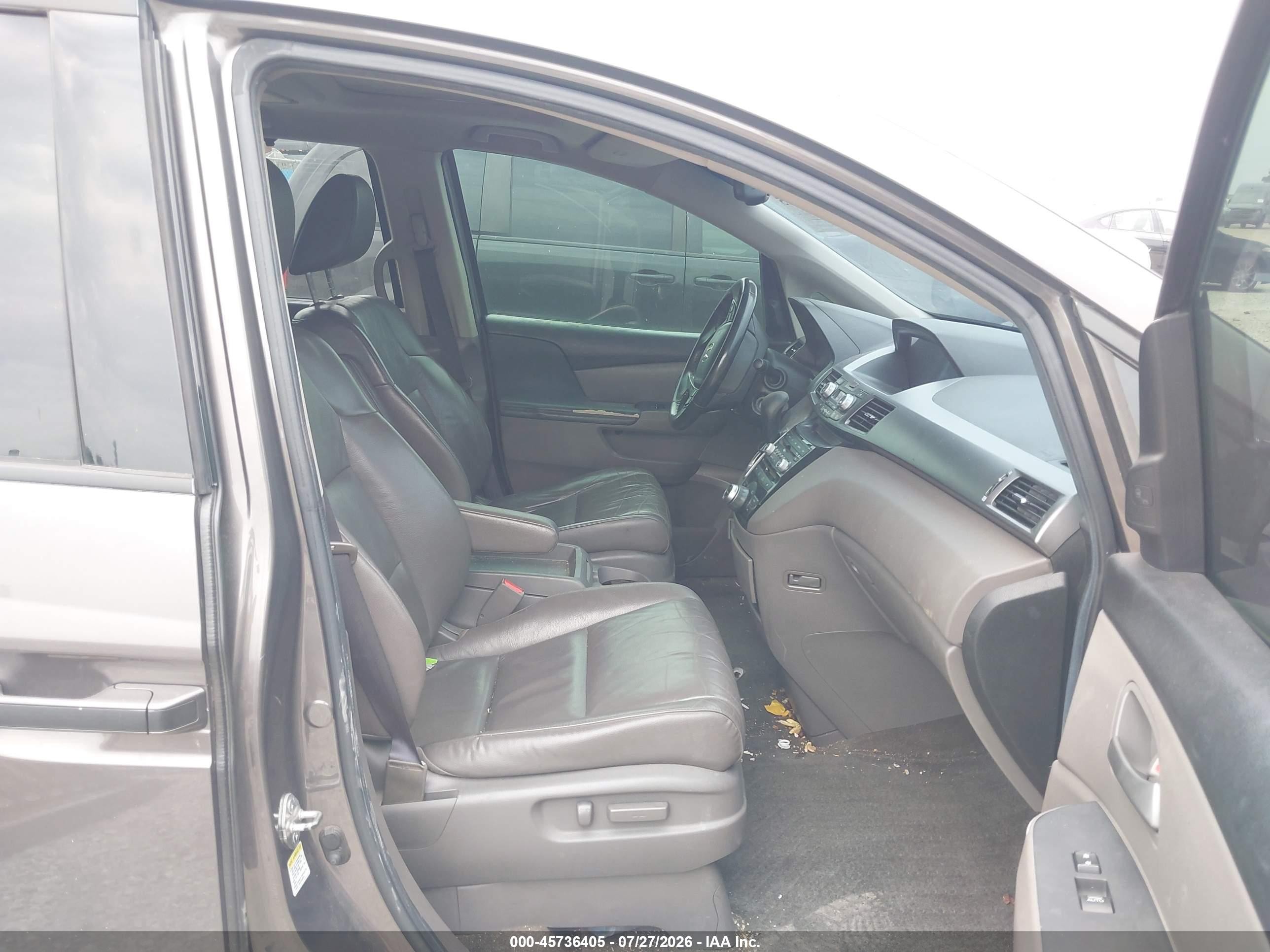 2012 Honda Odyssey Touring/touring Elite Gray vin: 5FNRL5H98CB032540