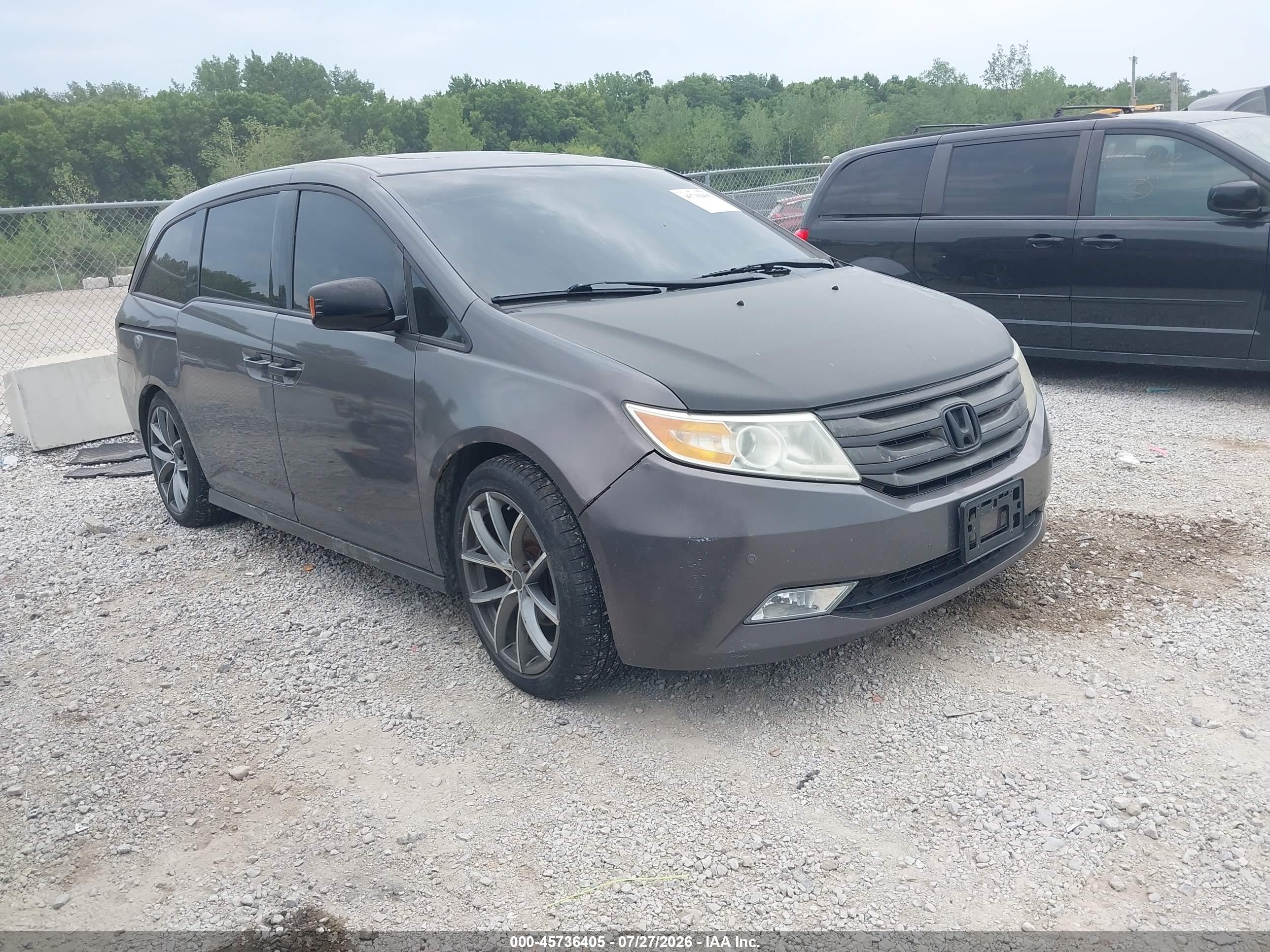 2012 Honda Odyssey Touring/touring Elite Gray vin: 5FNRL5H98CB032540