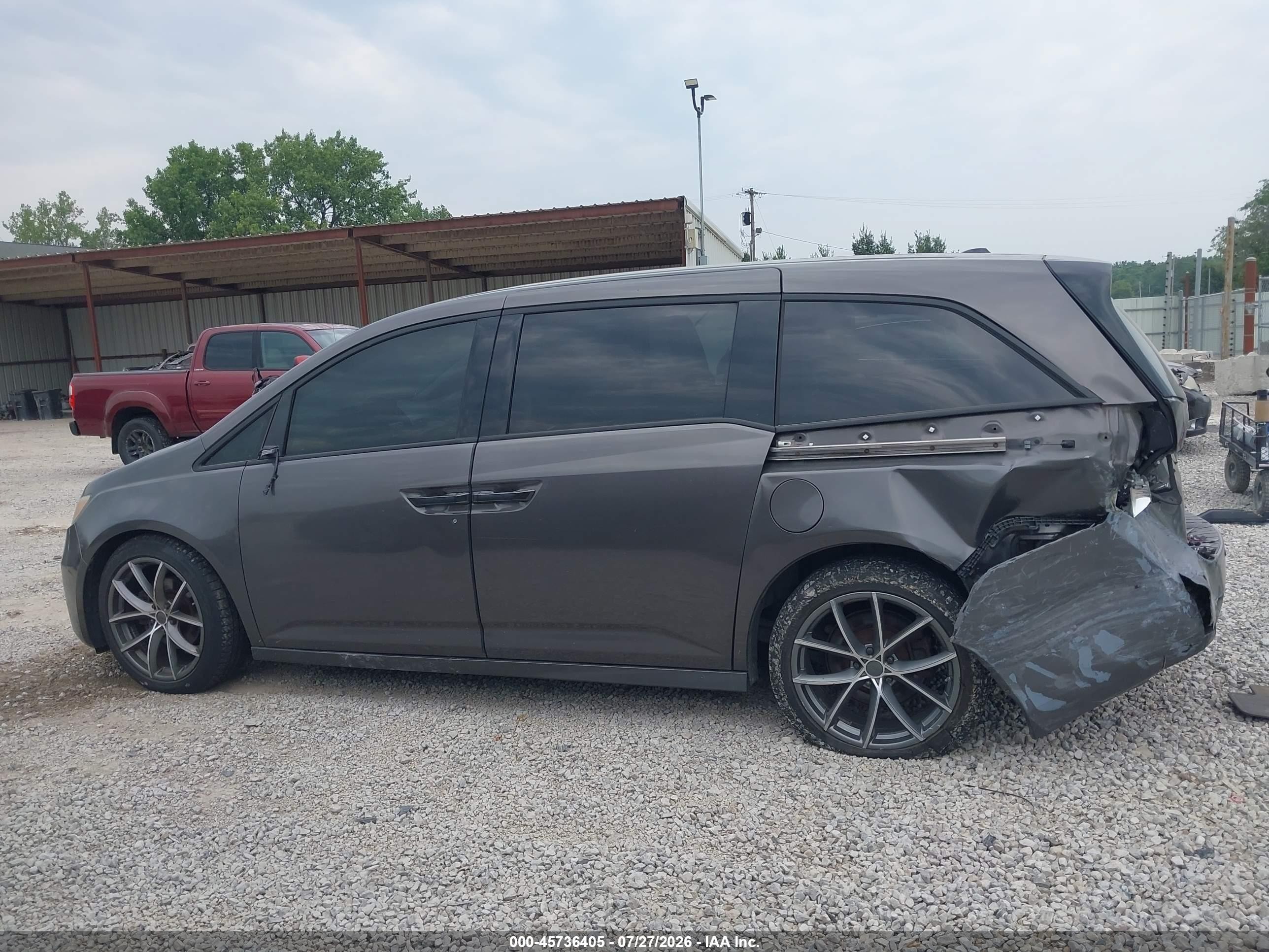 2012 Honda Odyssey Touring/touring Elite Gray vin: 5FNRL5H98CB032540