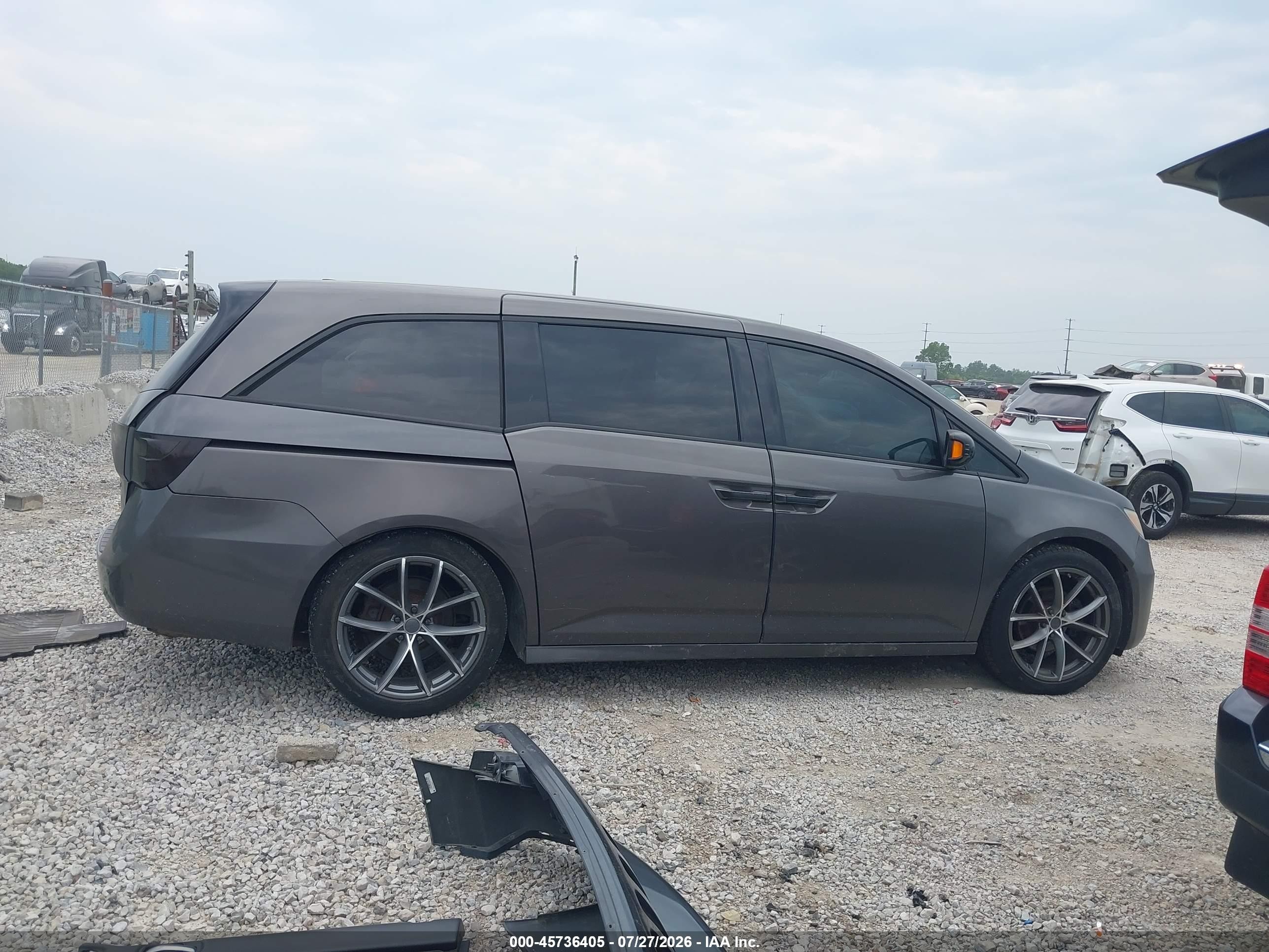 2012 Honda Odyssey Touring/touring Elite Gray vin: 5FNRL5H98CB032540