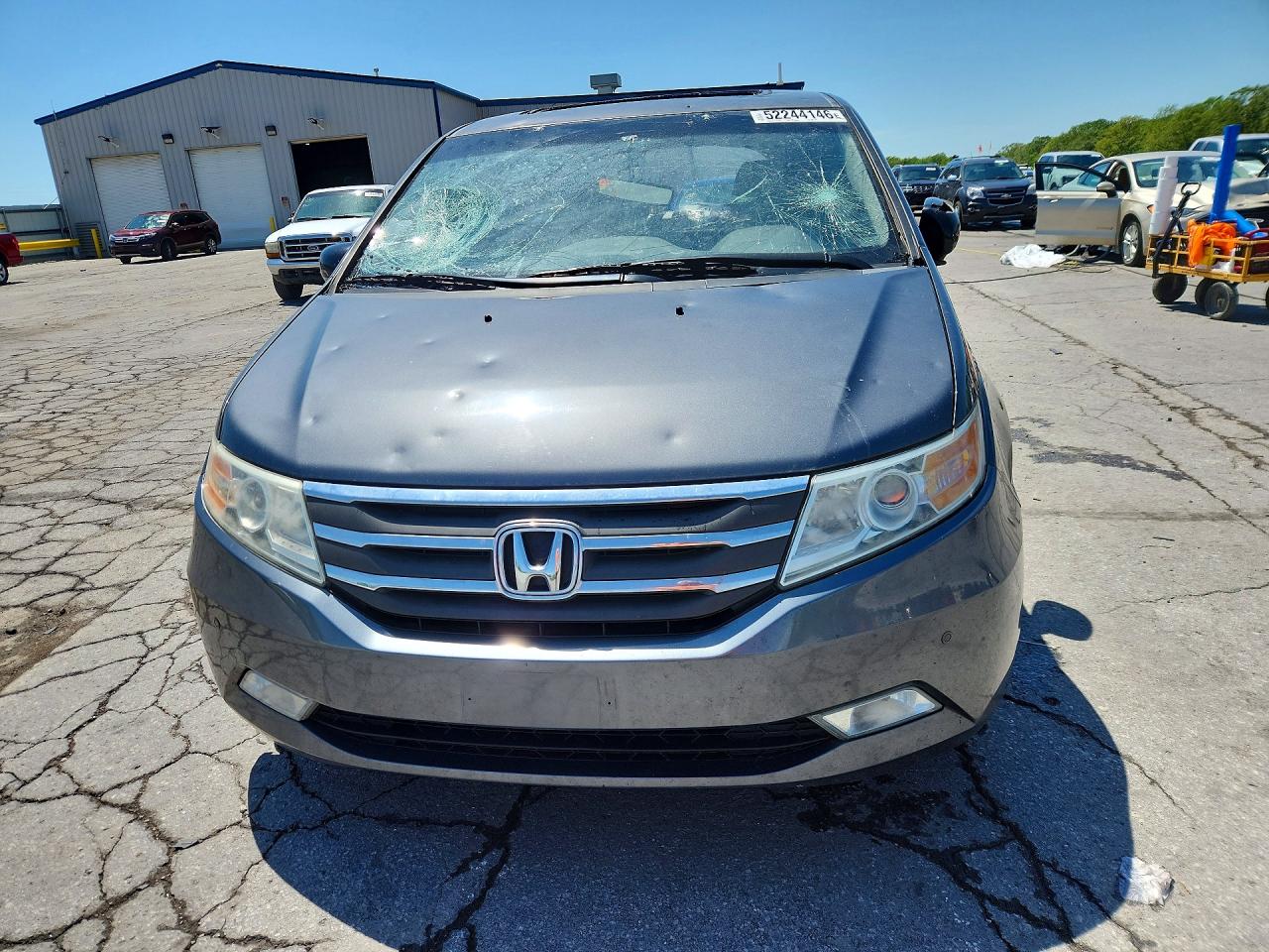 2012 Honda Odyssey Touring Gray vin: 5FNRL5H98CB041576