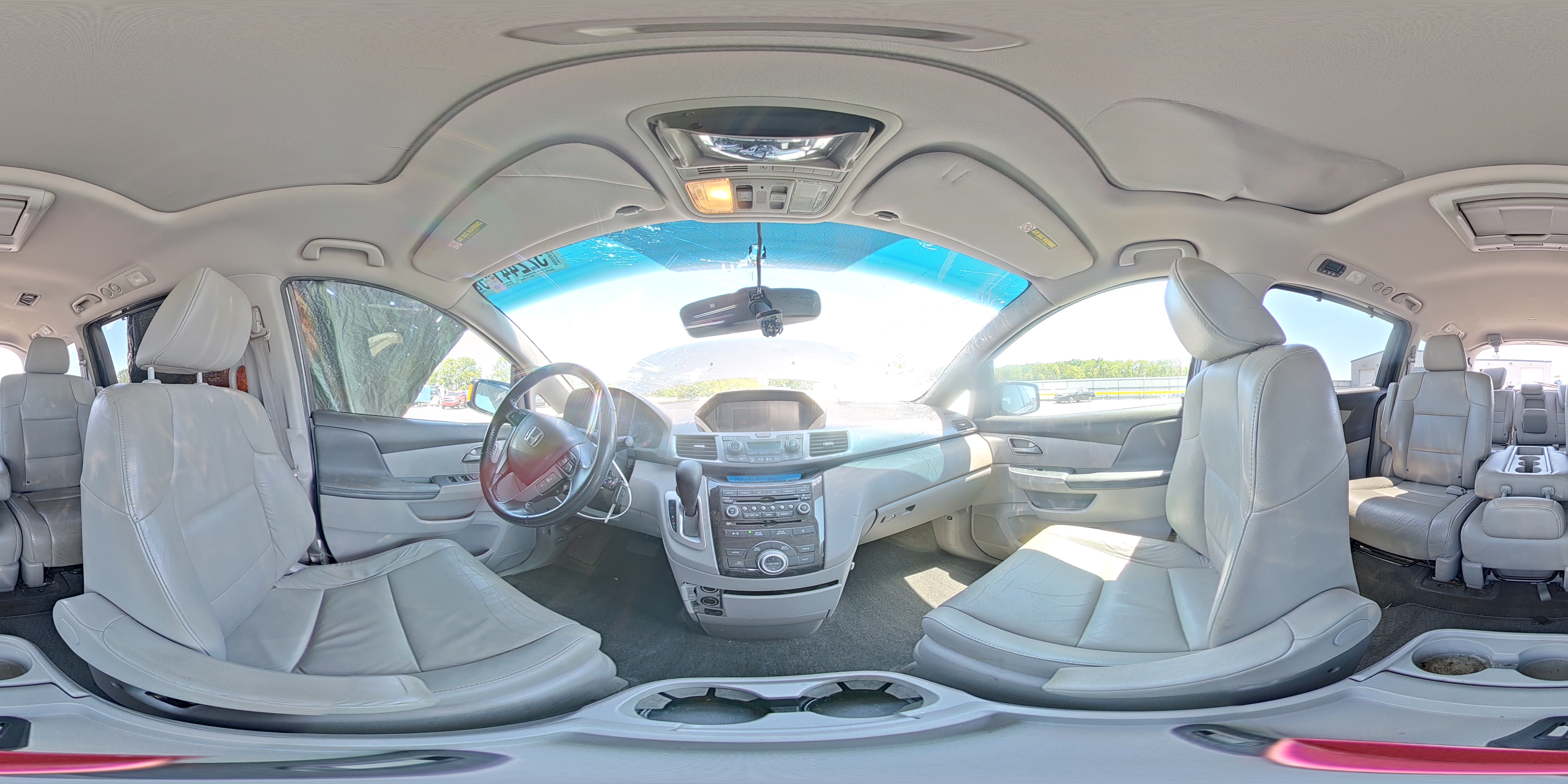 2012 Honda Odyssey Touring Gray vin: 5FNRL5H98CB041576