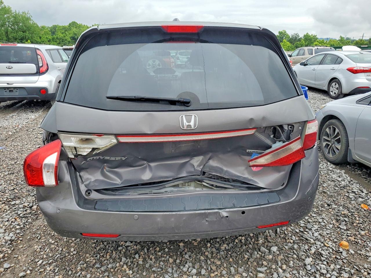 2012 Honda Odyssey Touring Серый vin: 5FNRL5H98CB043327