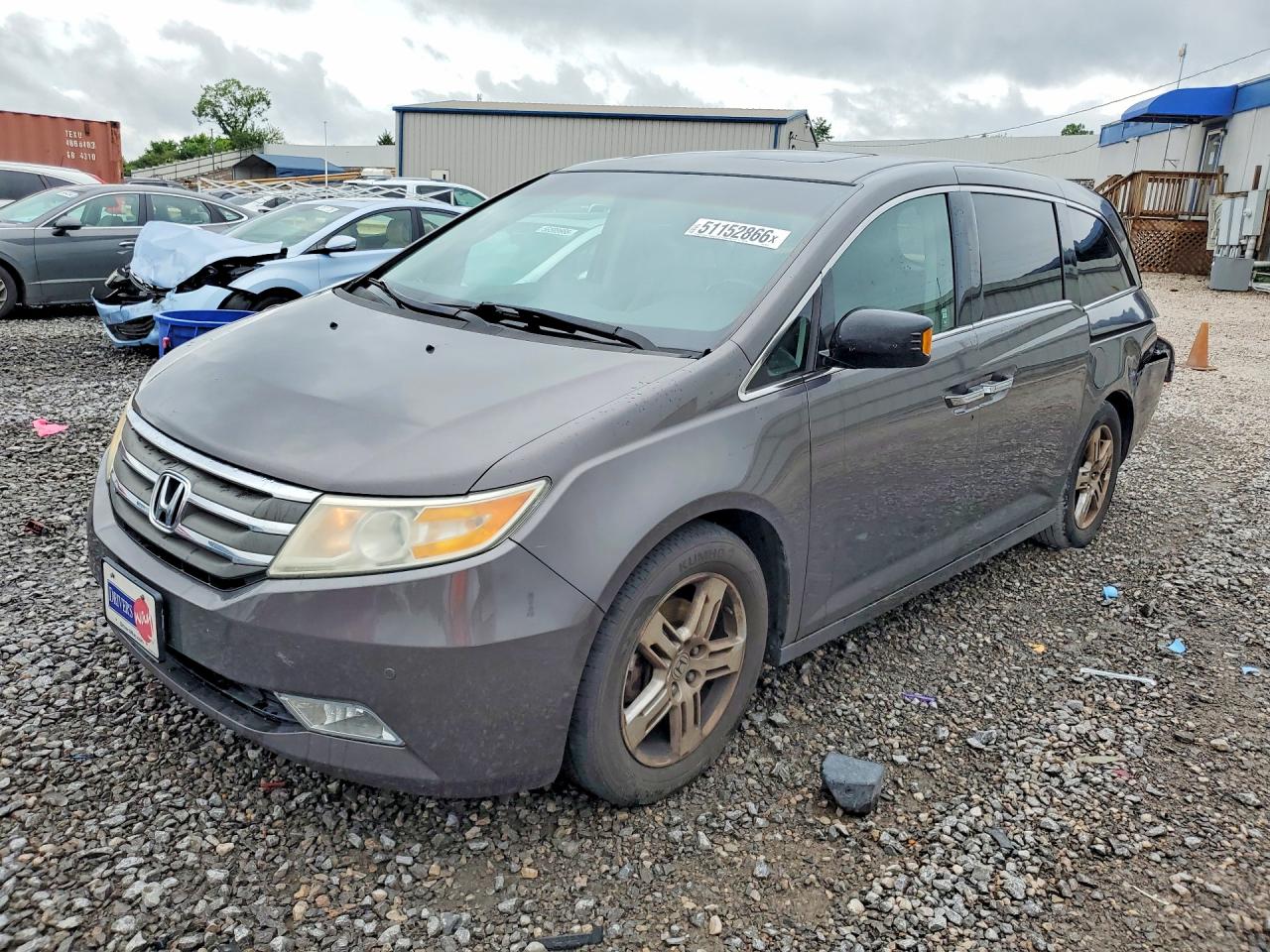 2012 Honda Odyssey Touring Серый vin: 5FNRL5H98CB043327
