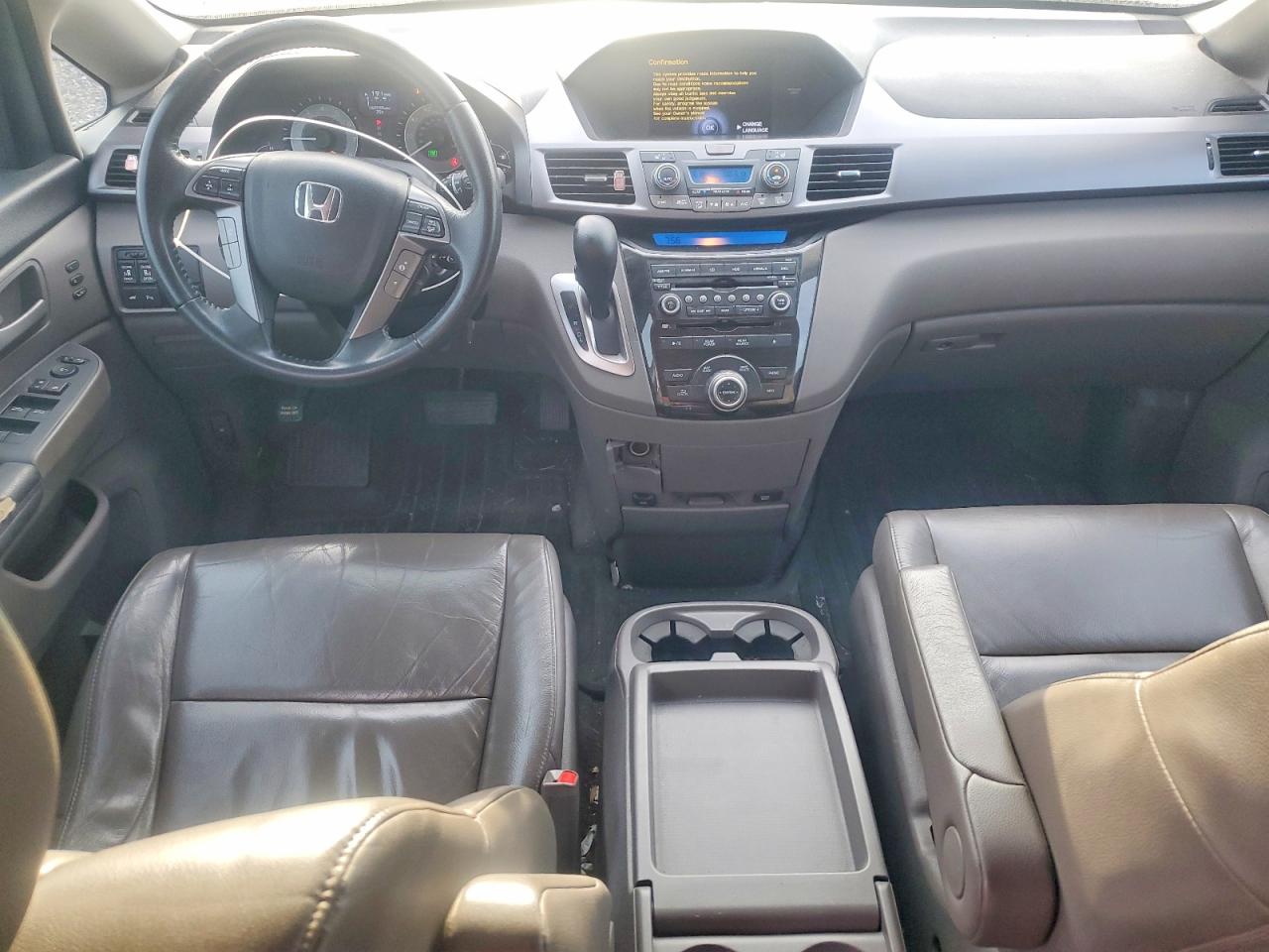 2012 Honda Odyssey Touring Black vin: 5FNRL5H98CB064145