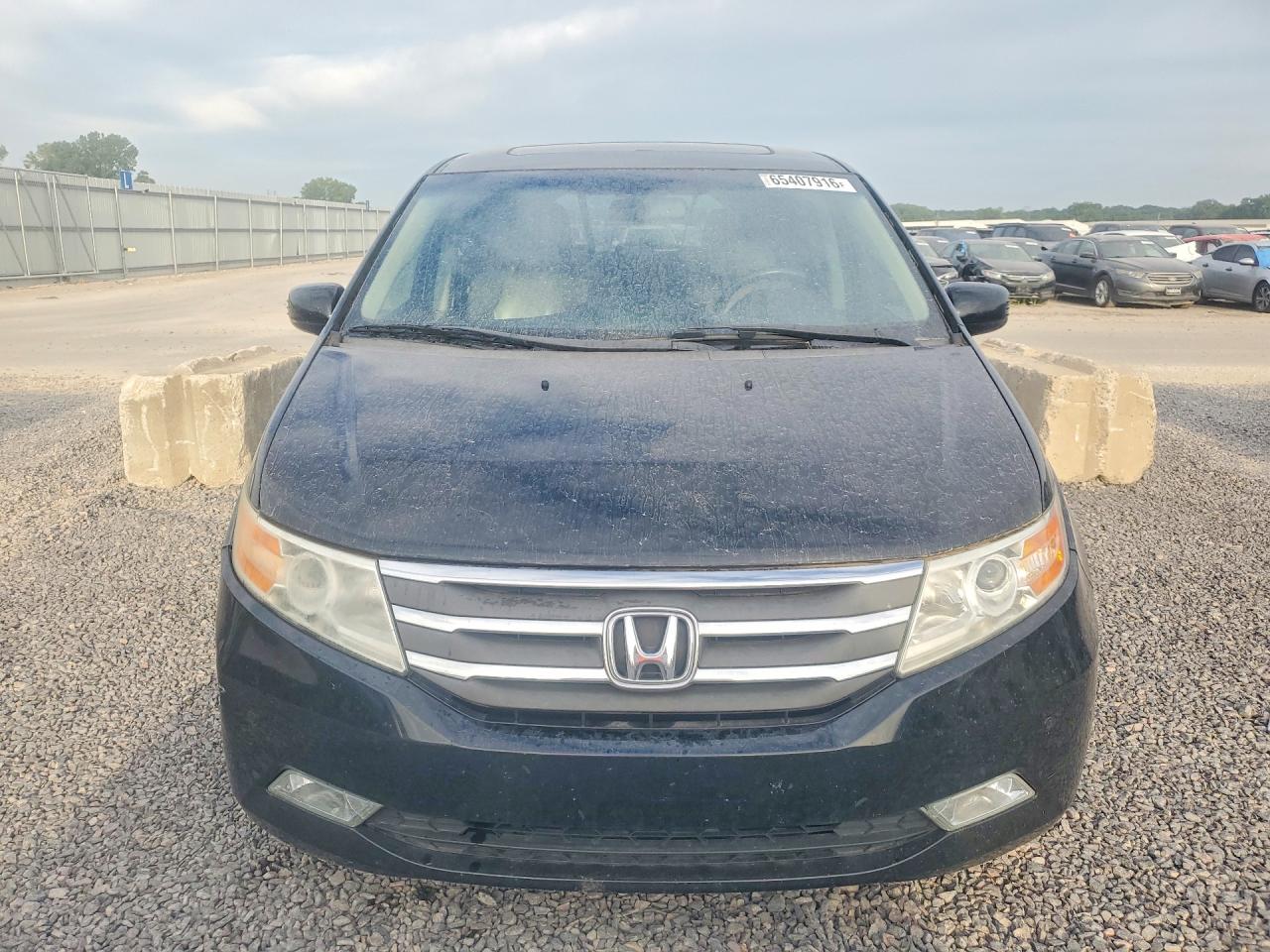 2012 Honda Odyssey Touring Black vin: 5FNRL5H98CB064145
