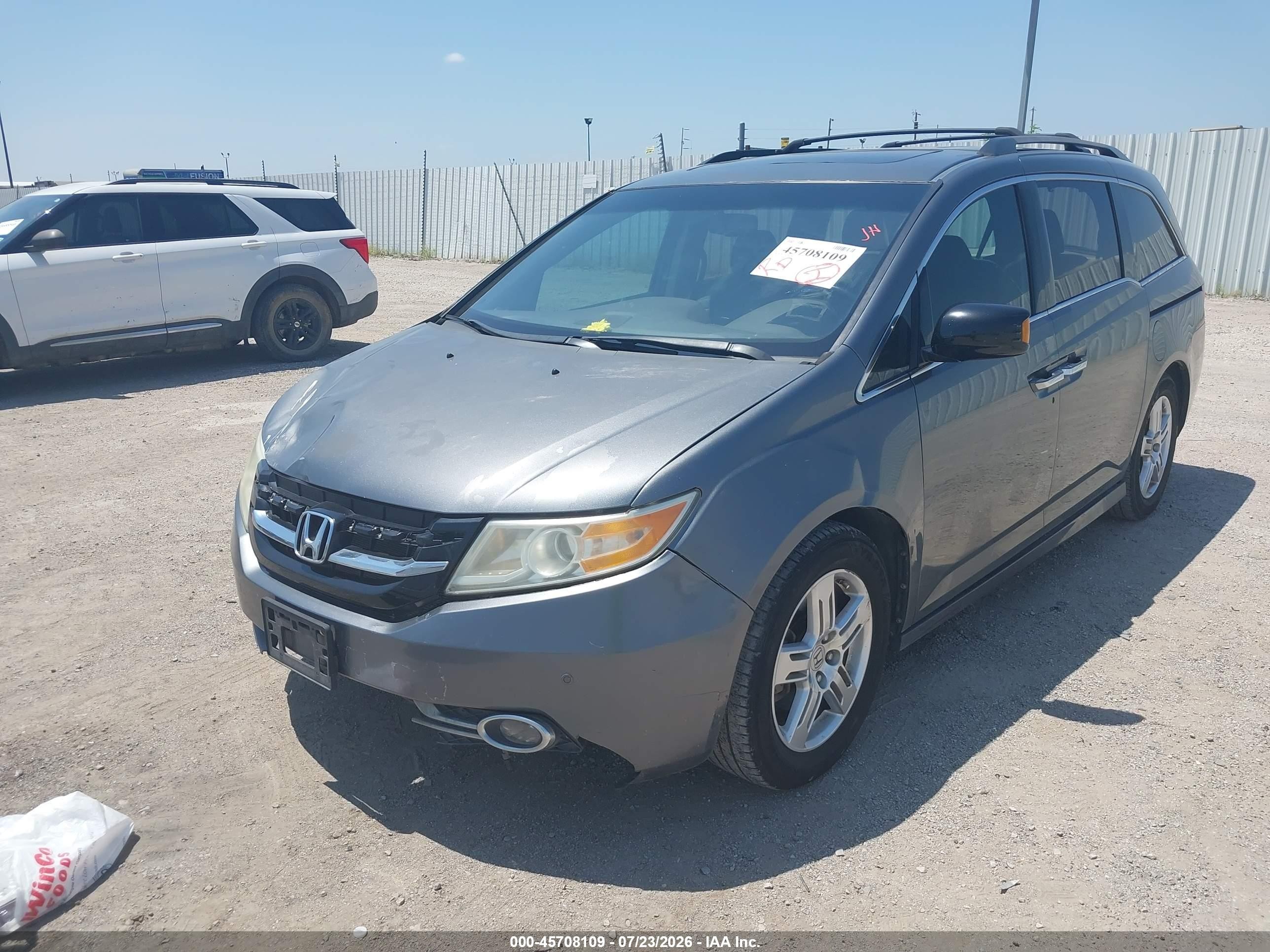 2012 Honda Odyssey Touring/touring Elite Gray vin: 5FNRL5H98CB078577
