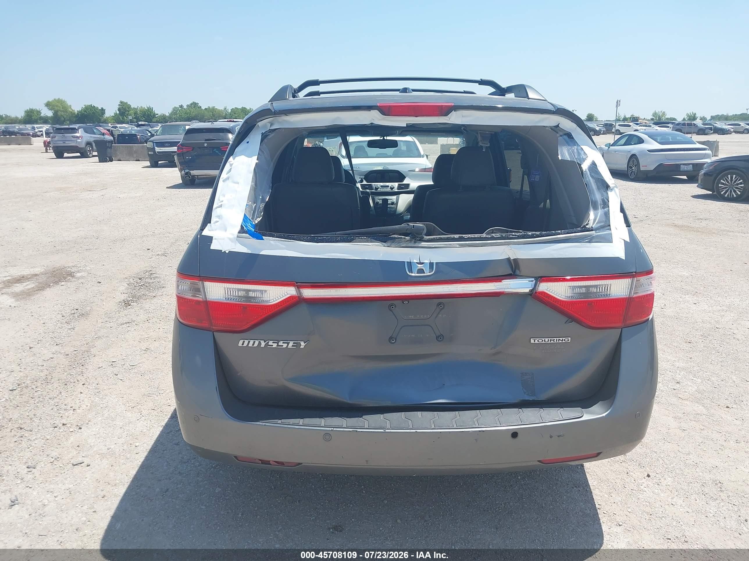 2012 Honda Odyssey Touring/touring Elite Gray vin: 5FNRL5H98CB078577