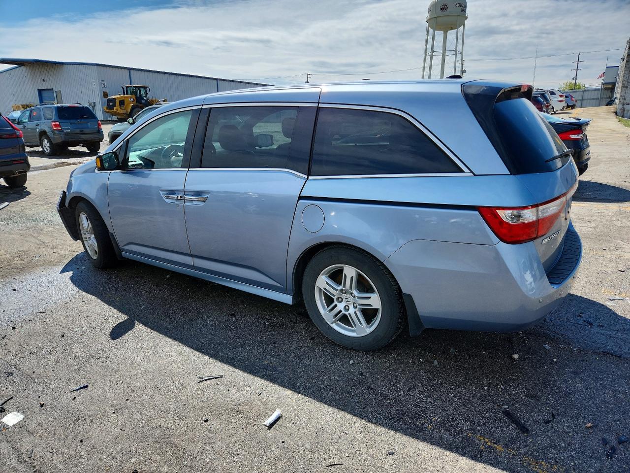 2012 Honda Odyssey Touring Blue vin: 5FNRL5H98CB124537