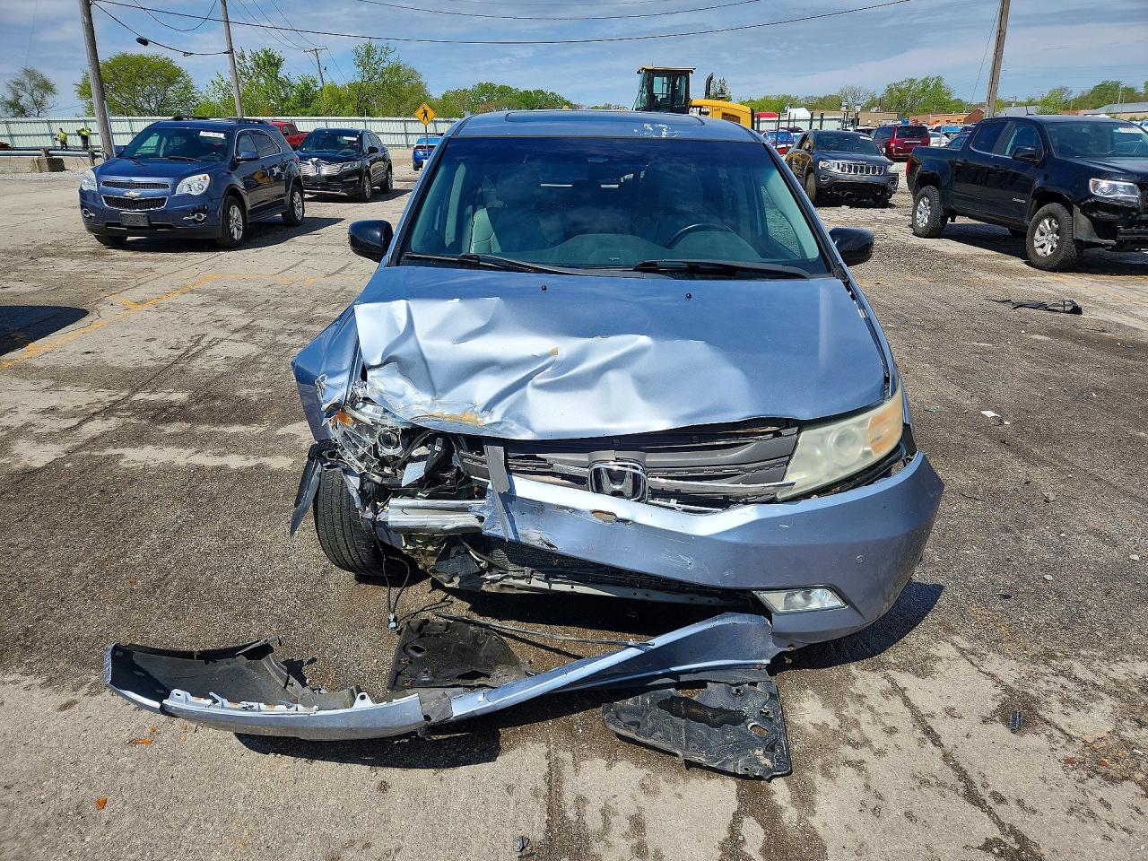 2012 Honda Odyssey Touring Blue vin: 5FNRL5H98CB124537