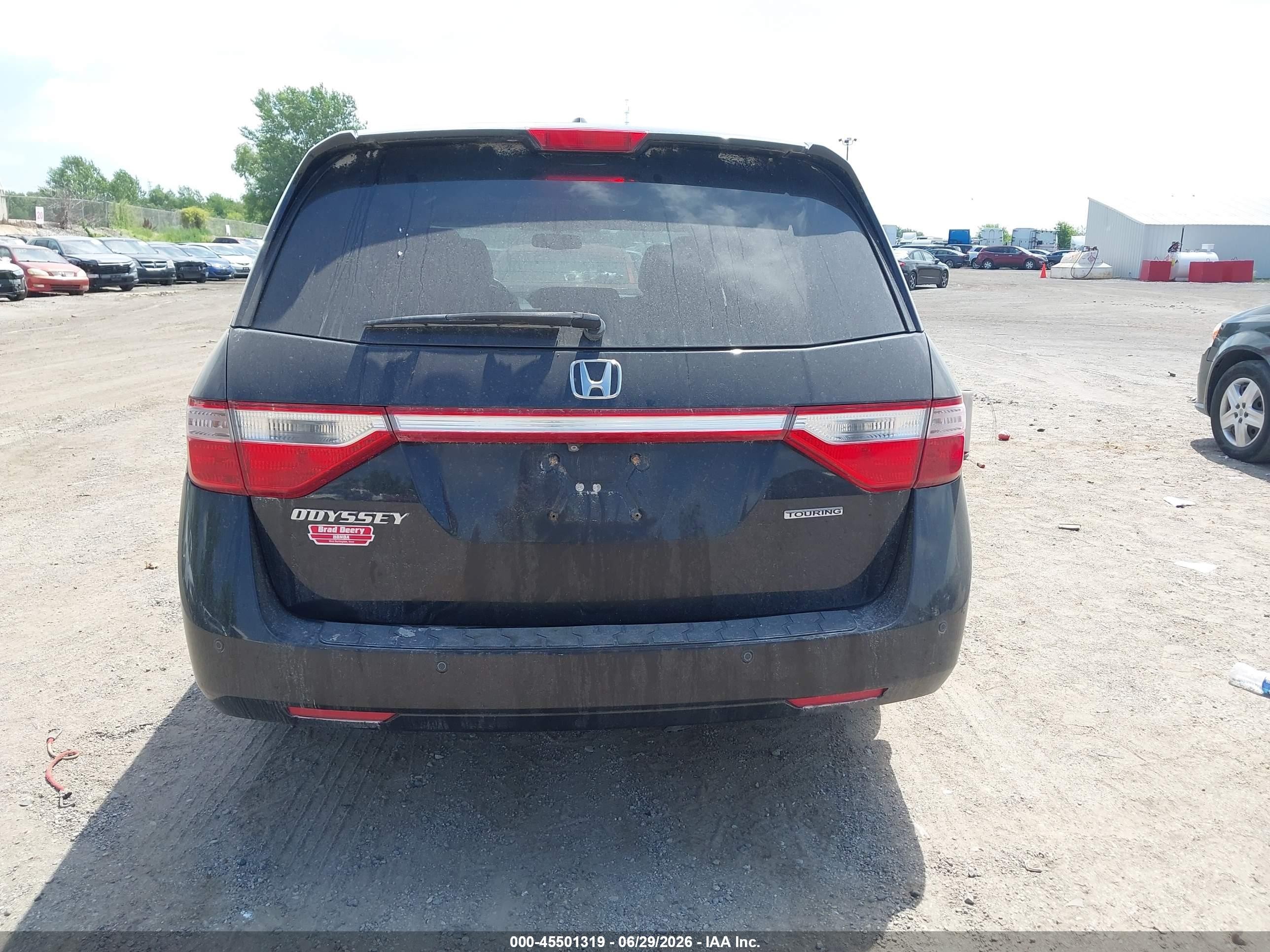 2013 Honda Odyssey Touring/touring Elite Black vin: 5FNRL5H98DB089922