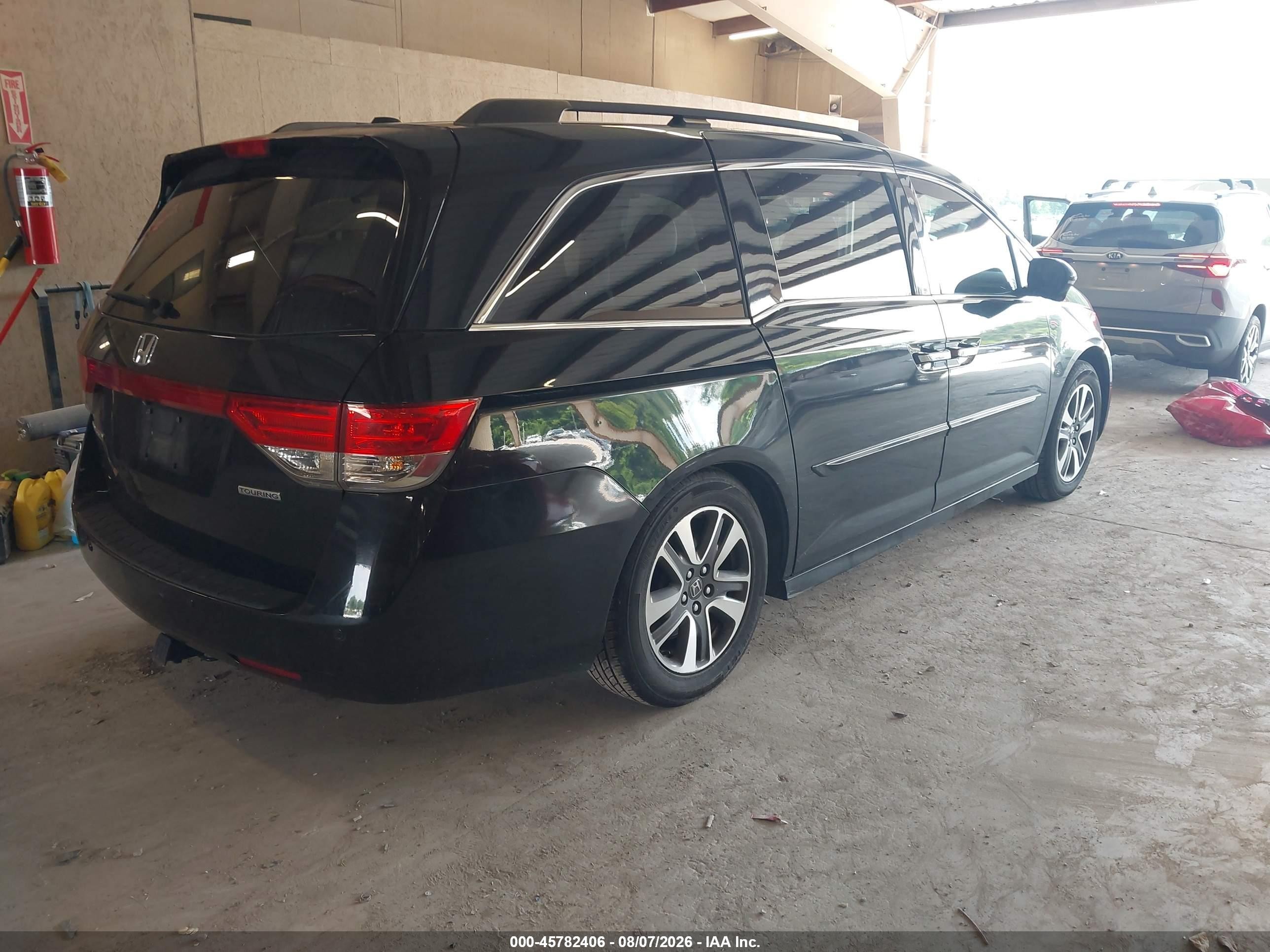2014 Honda Odyssey Touring/touring Elite Black vin: 5FNRL5H98EB002151