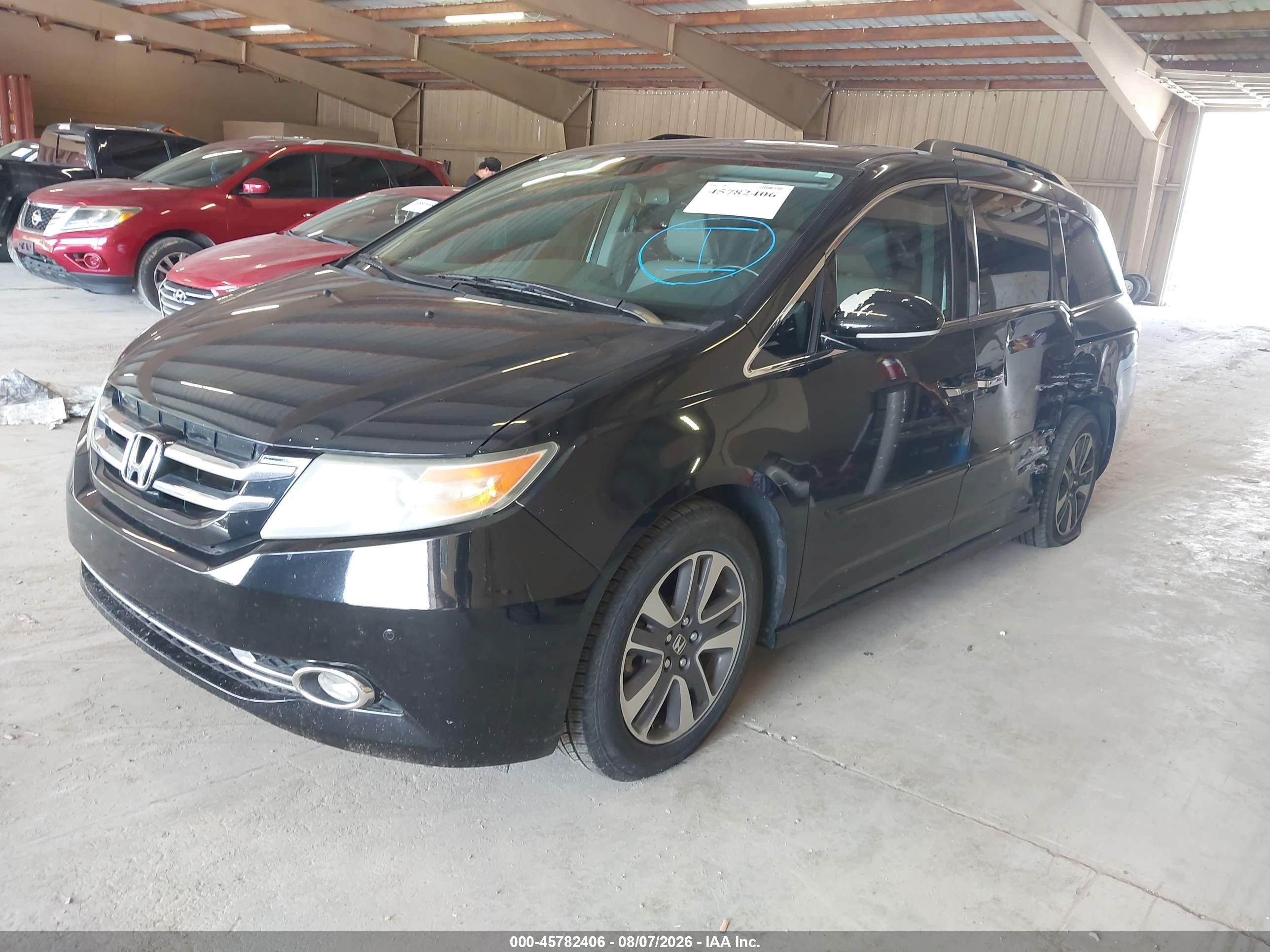 2014 Honda Odyssey Touring/touring Elite Black vin: 5FNRL5H98EB002151