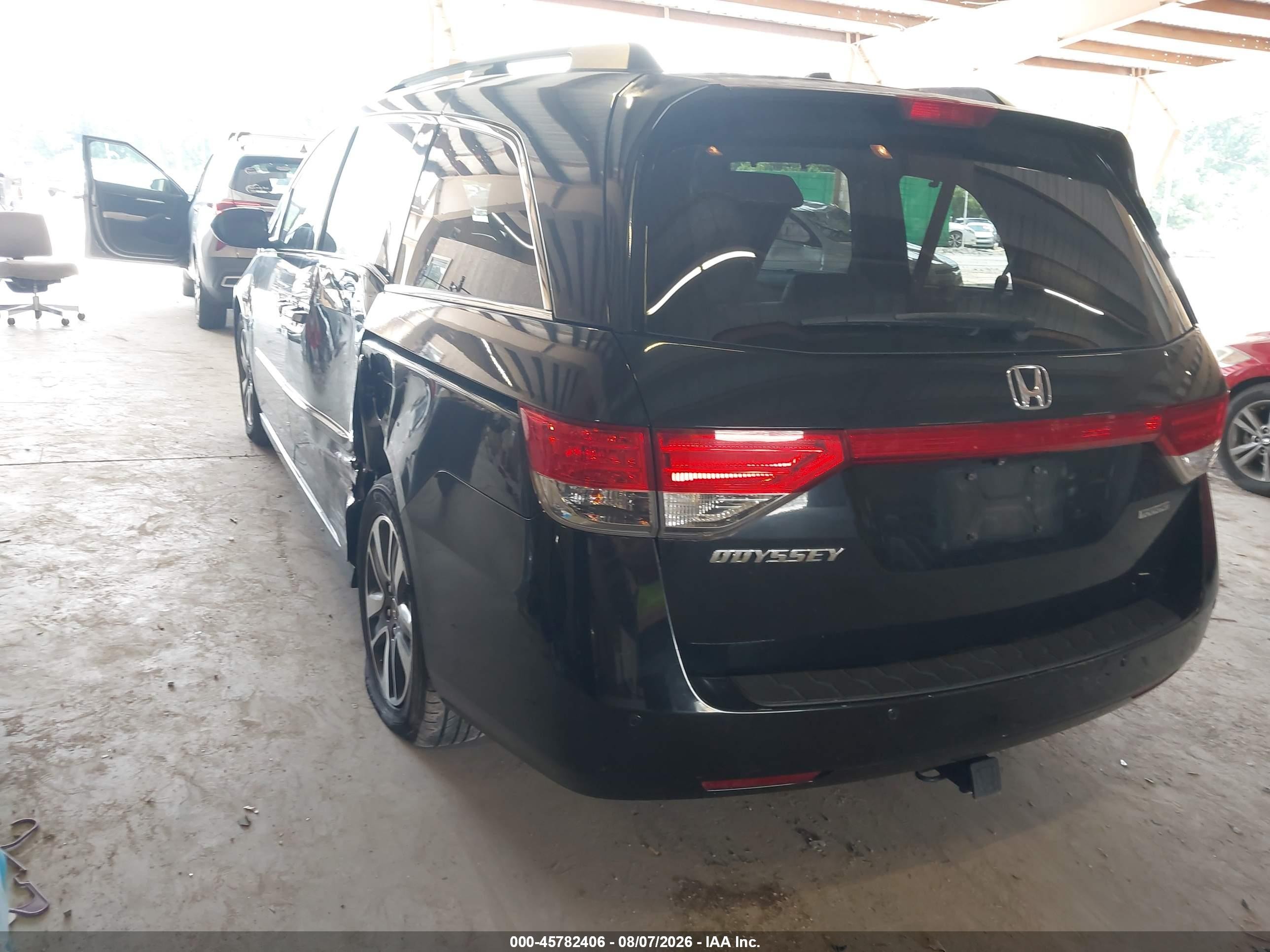 2014 Honda Odyssey Touring/touring Elite Black vin: 5FNRL5H98EB002151