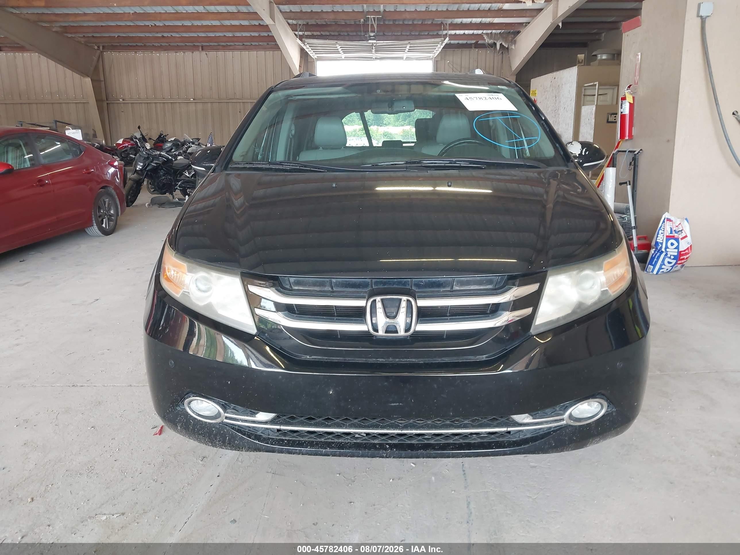 2014 Honda Odyssey Touring/touring Elite Black vin: 5FNRL5H98EB002151