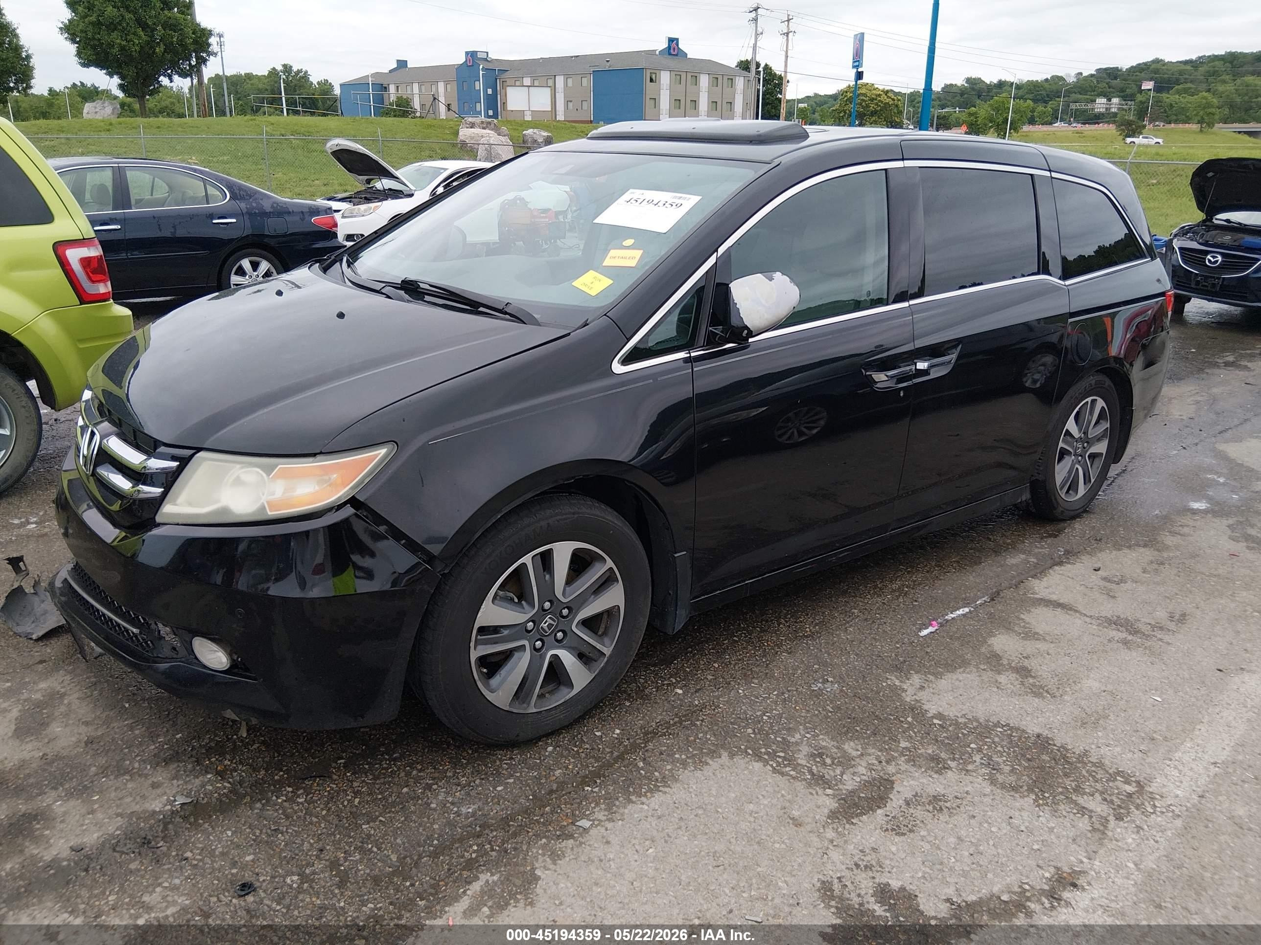 2014 Honda Odyssey Touring/touring Elite Black vin: 5FNRL5H98EB008354
