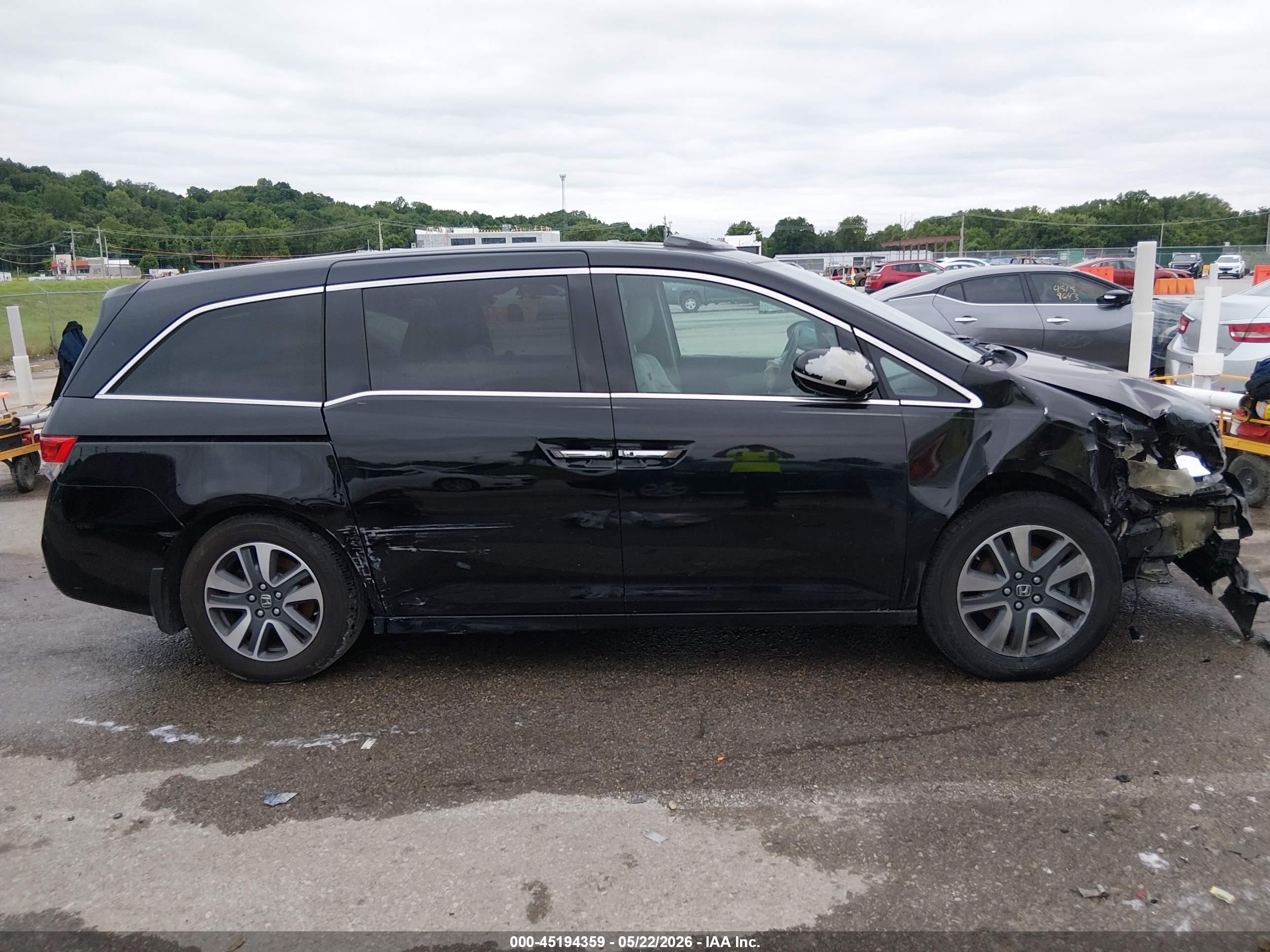 2014 Honda Odyssey Touring/touring Elite Black vin: 5FNRL5H98EB008354