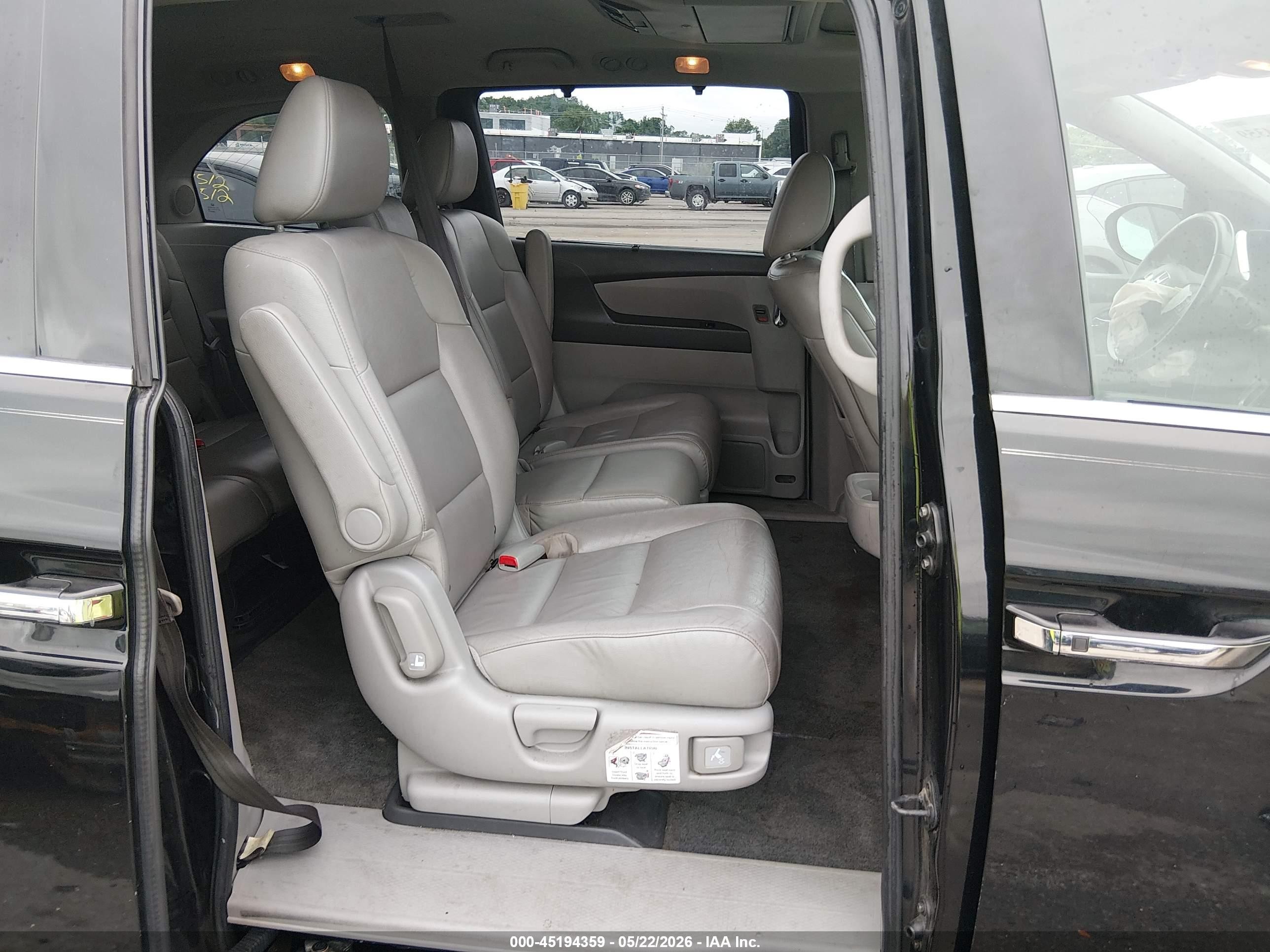 2014 Honda Odyssey Touring/touring Elite Black vin: 5FNRL5H98EB008354