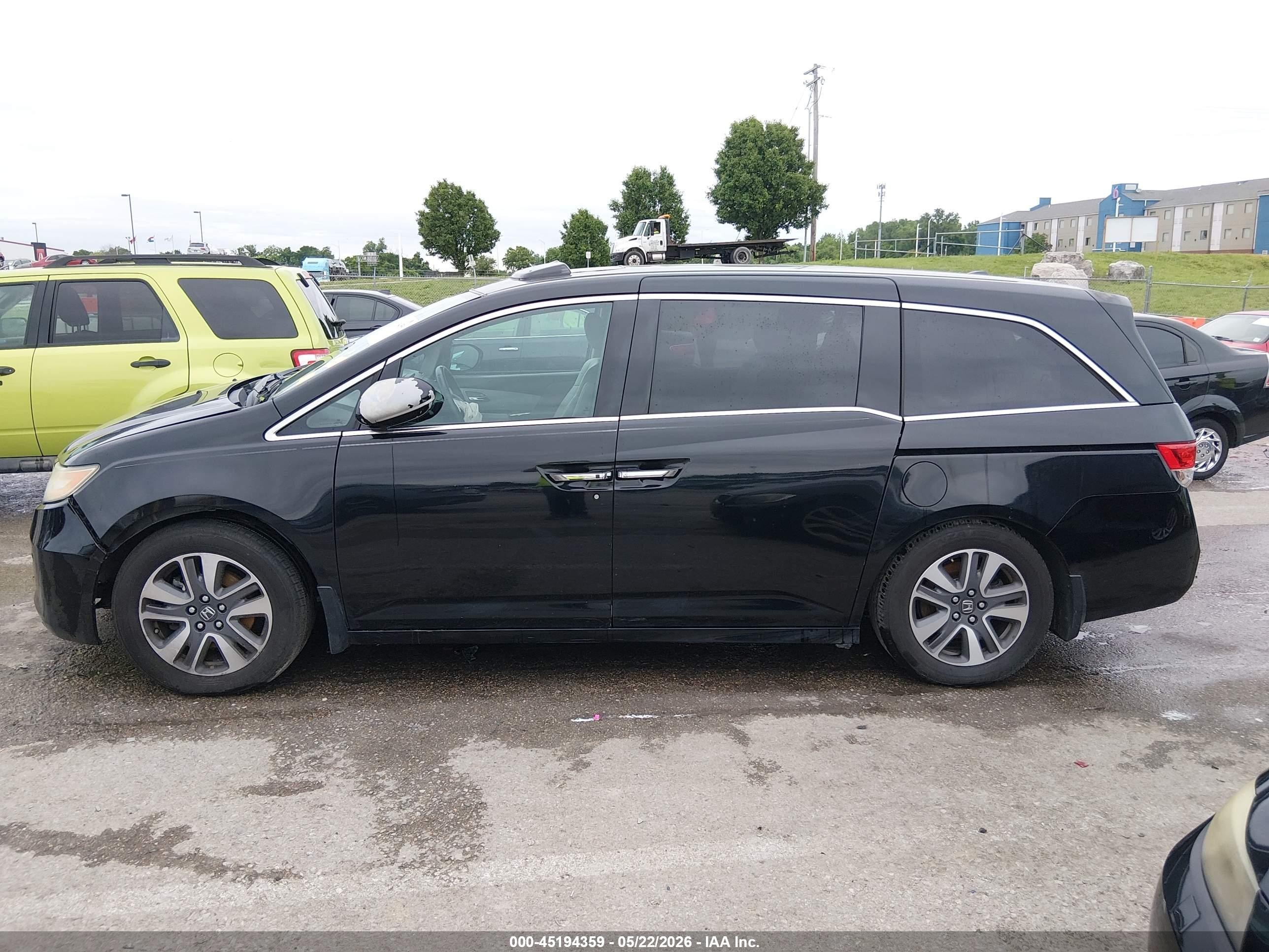 2014 Honda Odyssey Touring/touring Elite Black vin: 5FNRL5H98EB008354