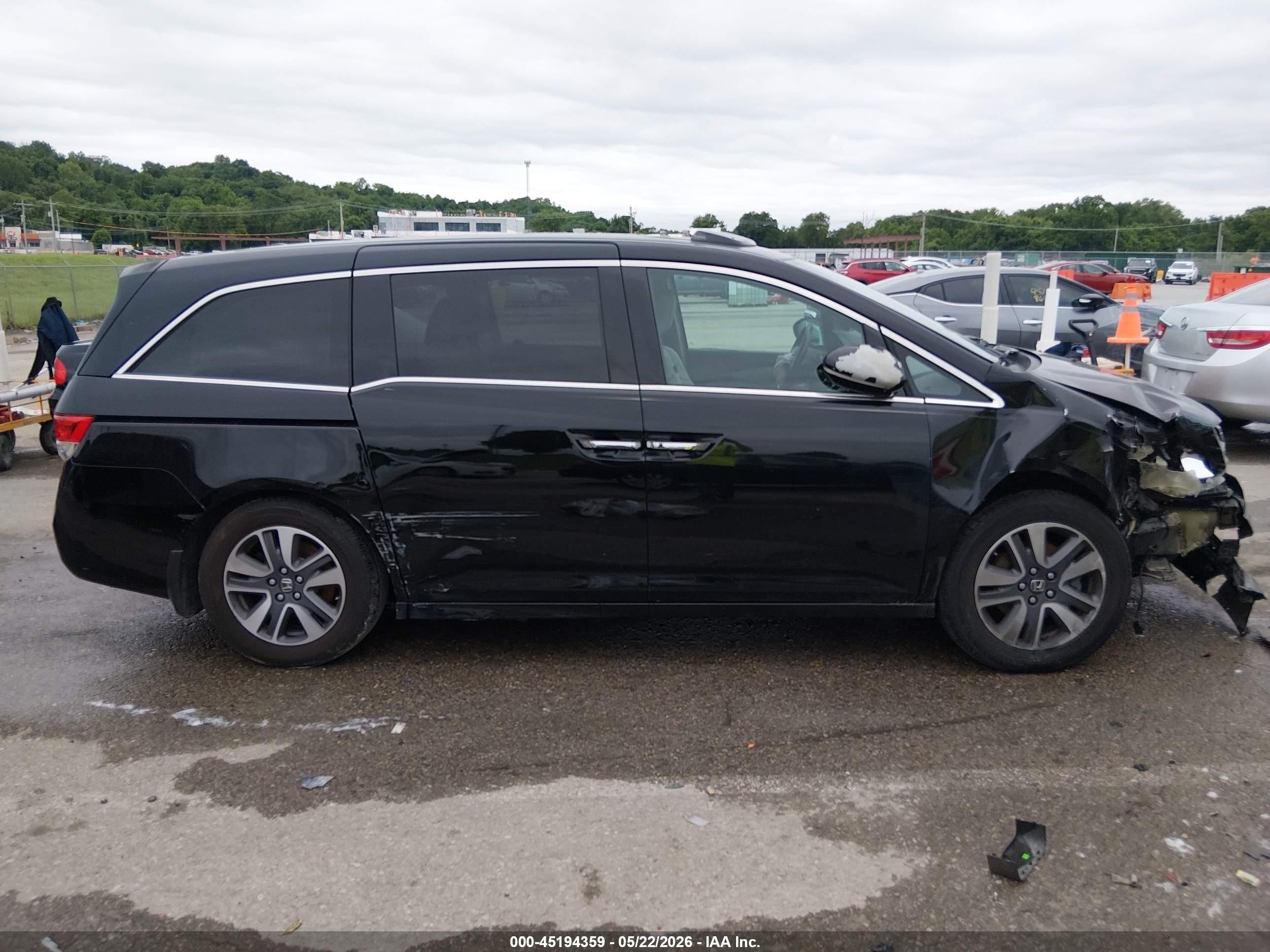 2014 Honda Odyssey Touring/touring Elite Black vin: 5FNRL5H98EB008354