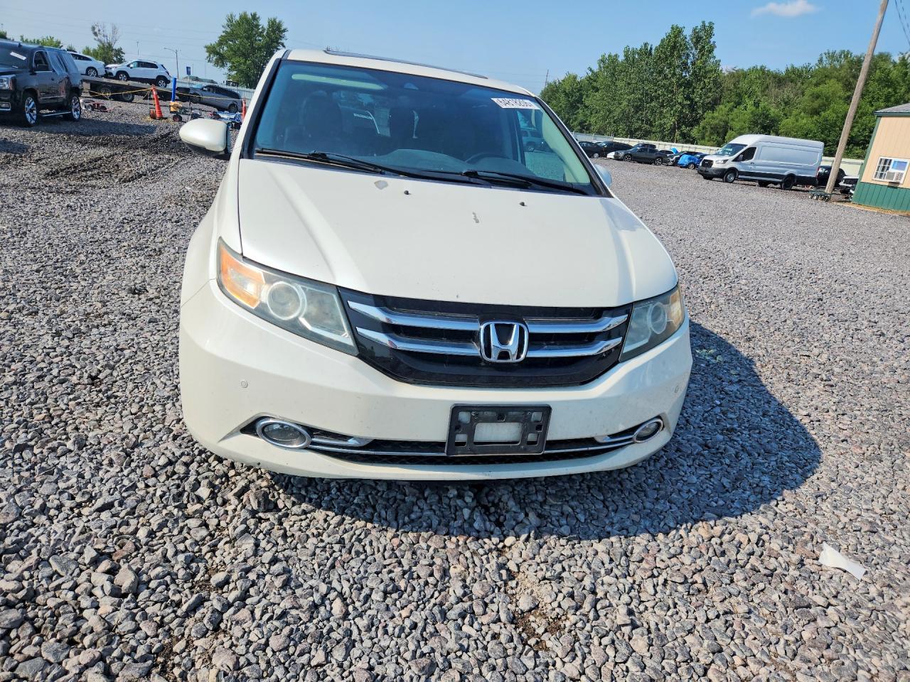 2014 Honda Odyssey Touring White vin: 5FNRL5H98EB023419