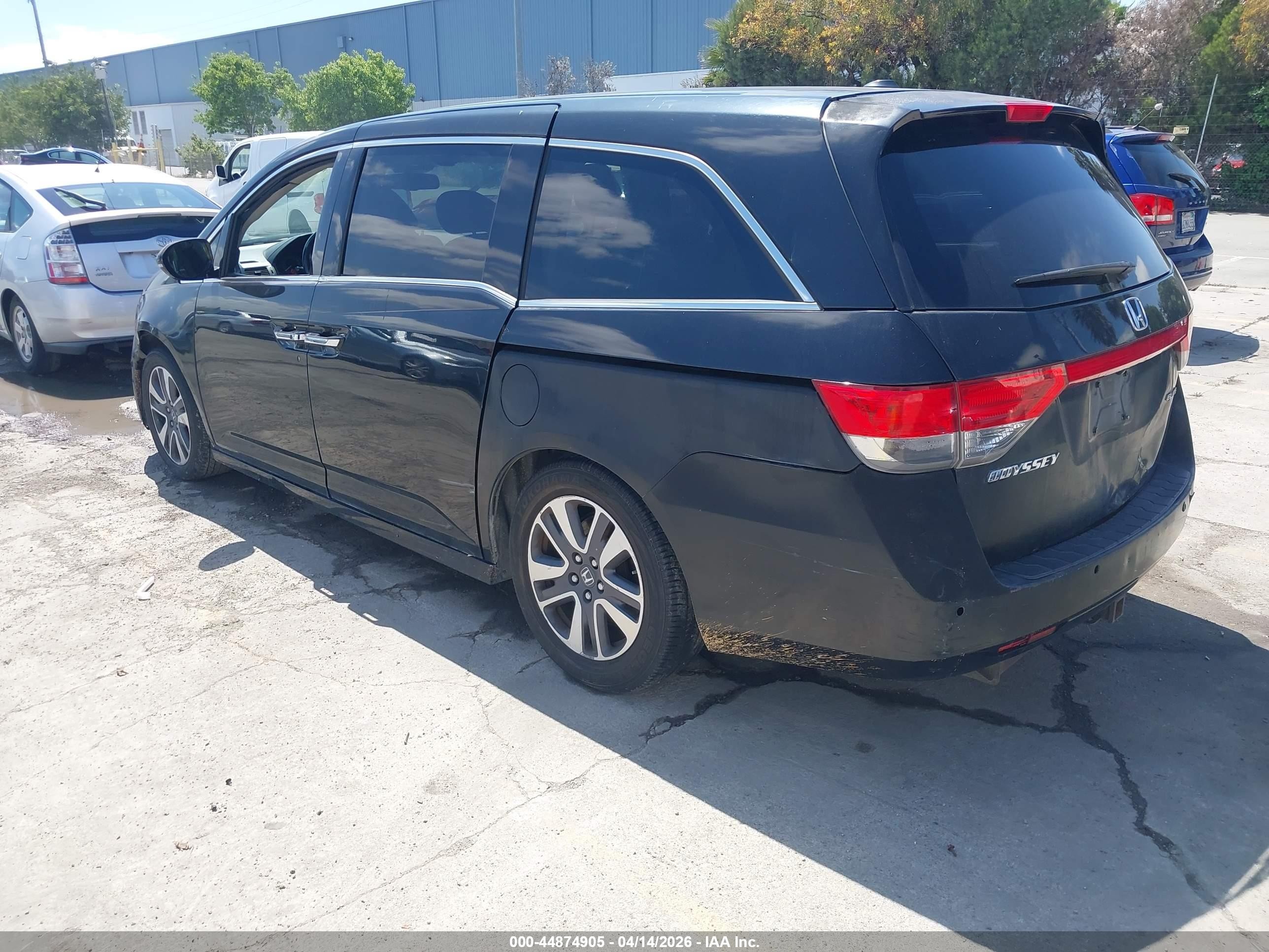 2014 Honda Odyssey Touring/touring Elite Black vin: 5FNRL5H98EB031567