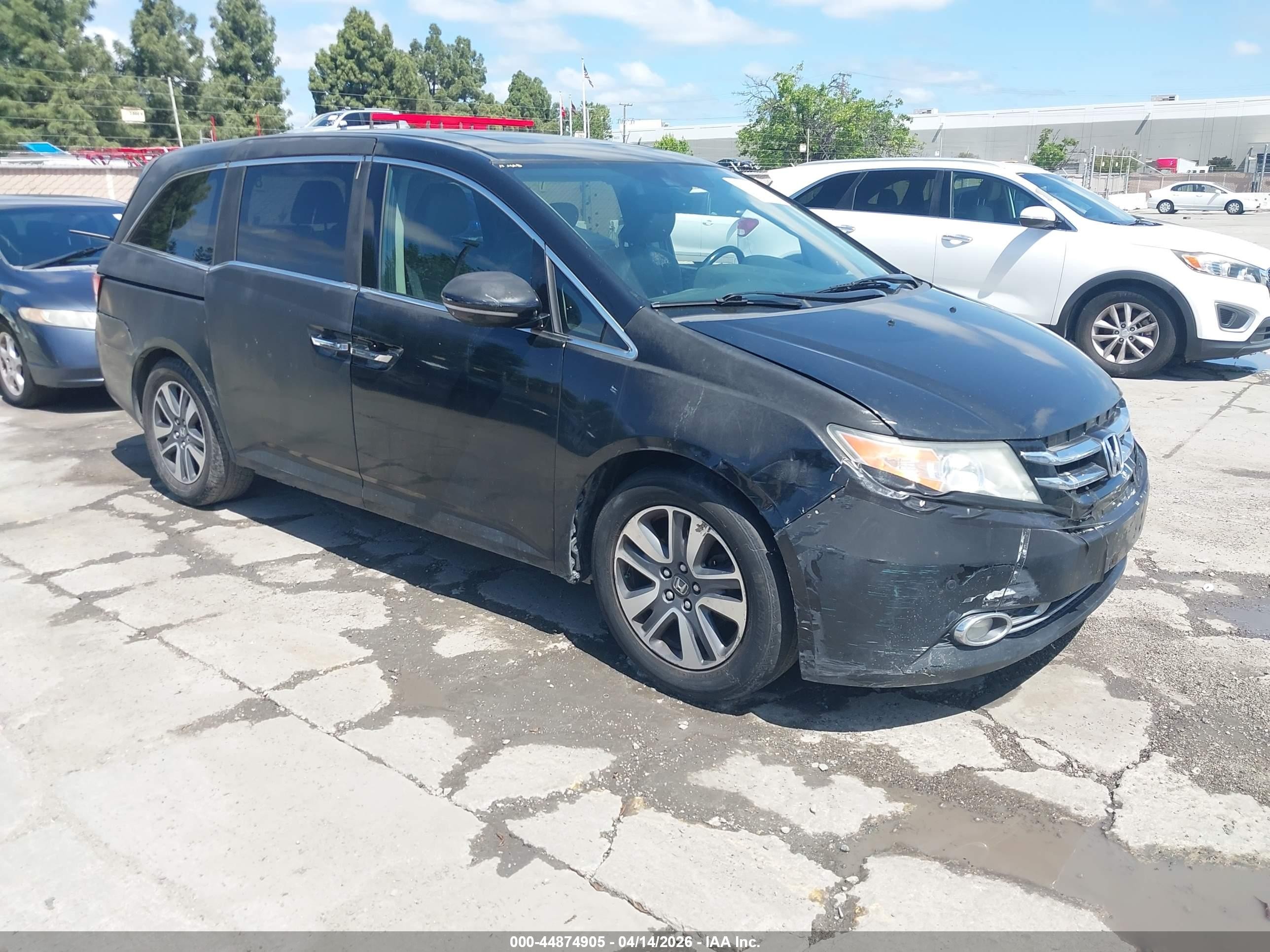 2014 Honda Odyssey Touring/touring Elite Black vin: 5FNRL5H98EB031567