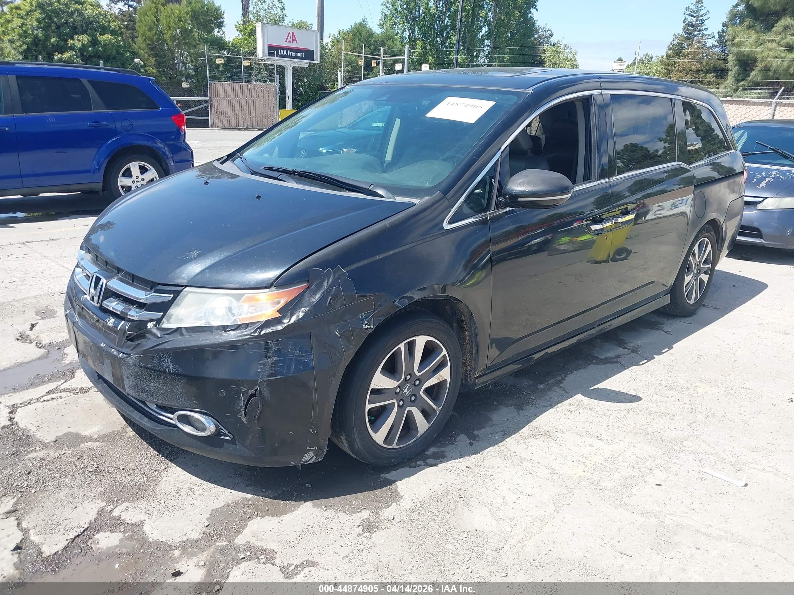 2014 Honda Odyssey Touring/touring Elite Black vin: 5FNRL5H98EB031567