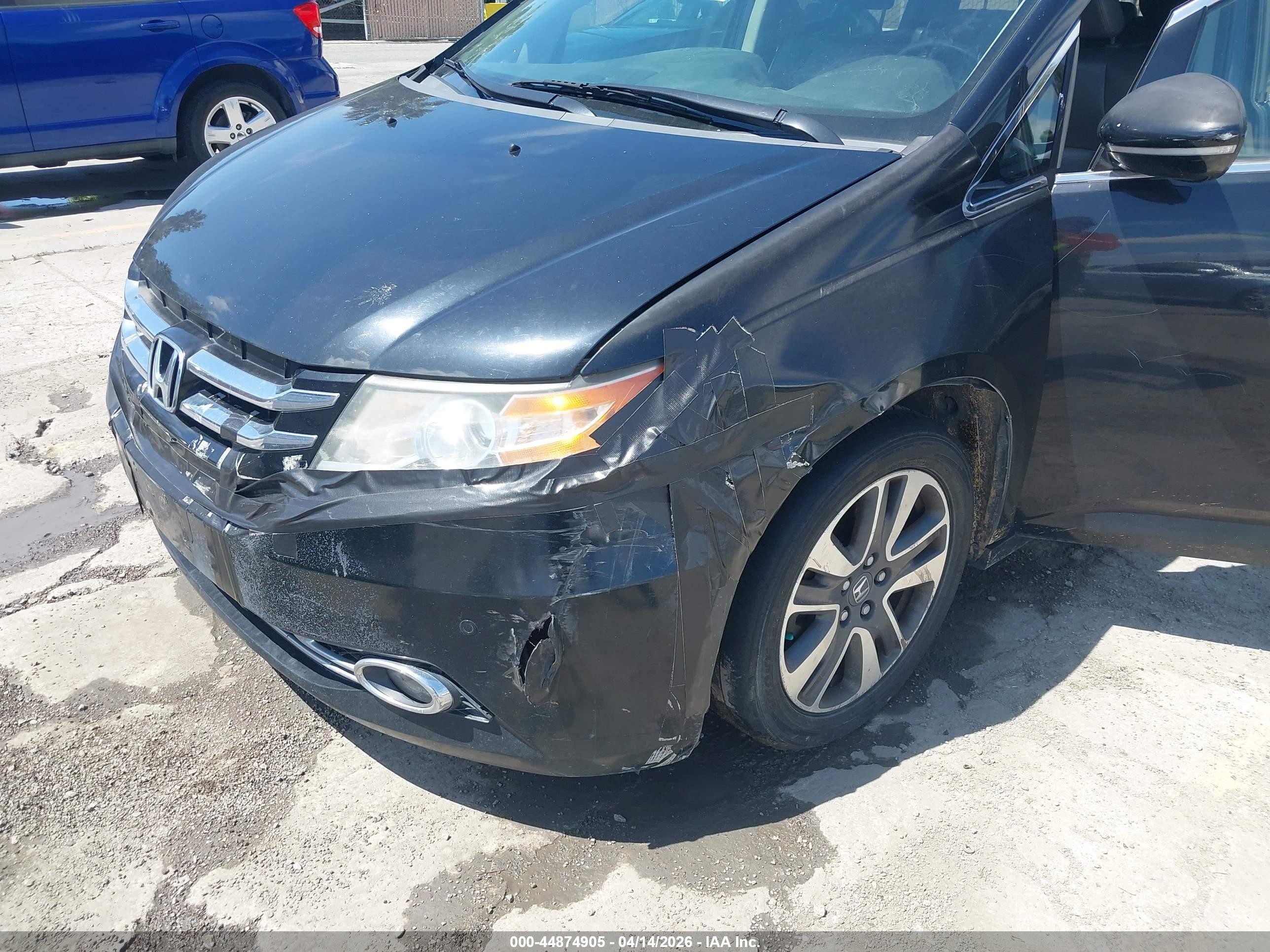 2014 Honda Odyssey Touring/touring Elite Black vin: 5FNRL5H98EB031567